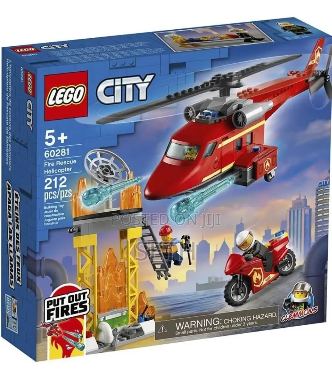 LEGO City Fire Rescue Helicopter 60281 Building Kit