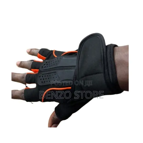 Quality Leather Hand Gloves for Gym and Motor Riders