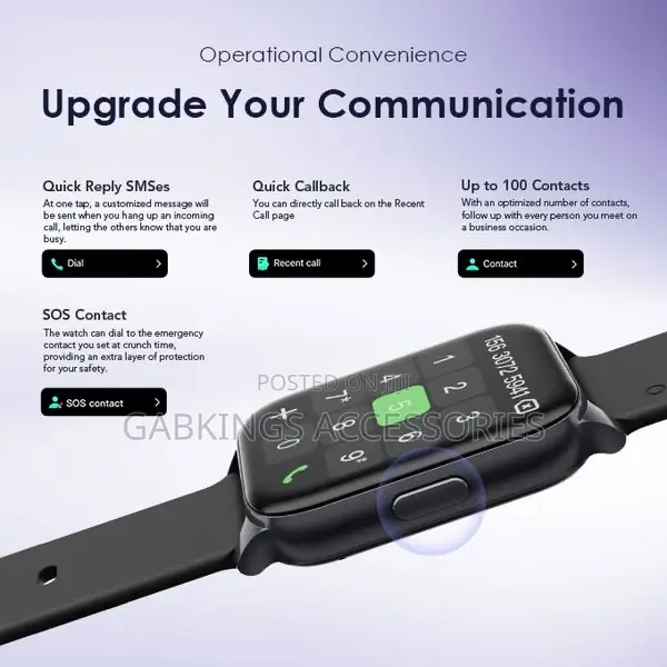 Oraimo Watch 4 PLUS 2.01". HD Ip68 Smart Watch