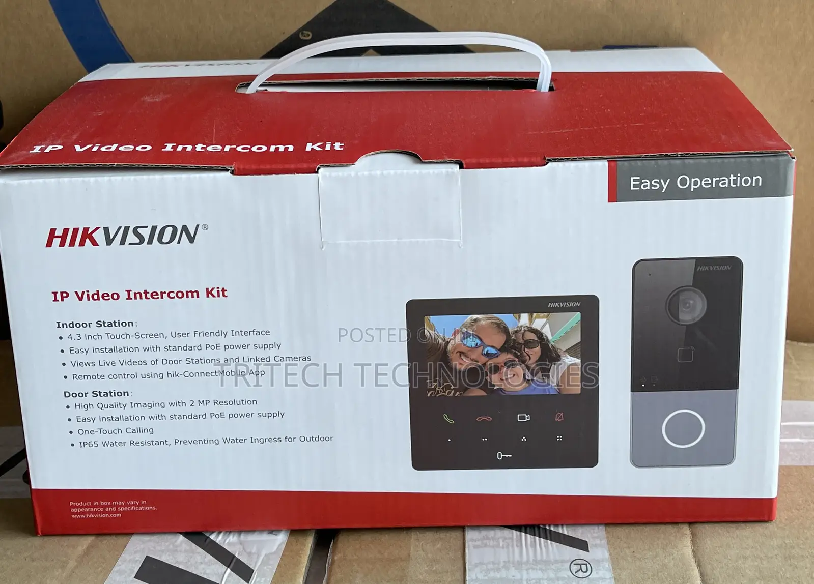 Hikvision IP Video Intercom With Outdoor Shade DS-KIS606-P