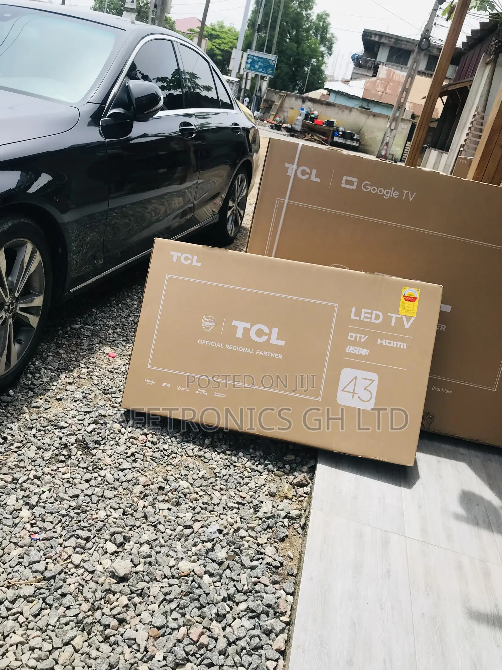 D3200 TCL 43 Inches Glossy Led Electric Black Tv
