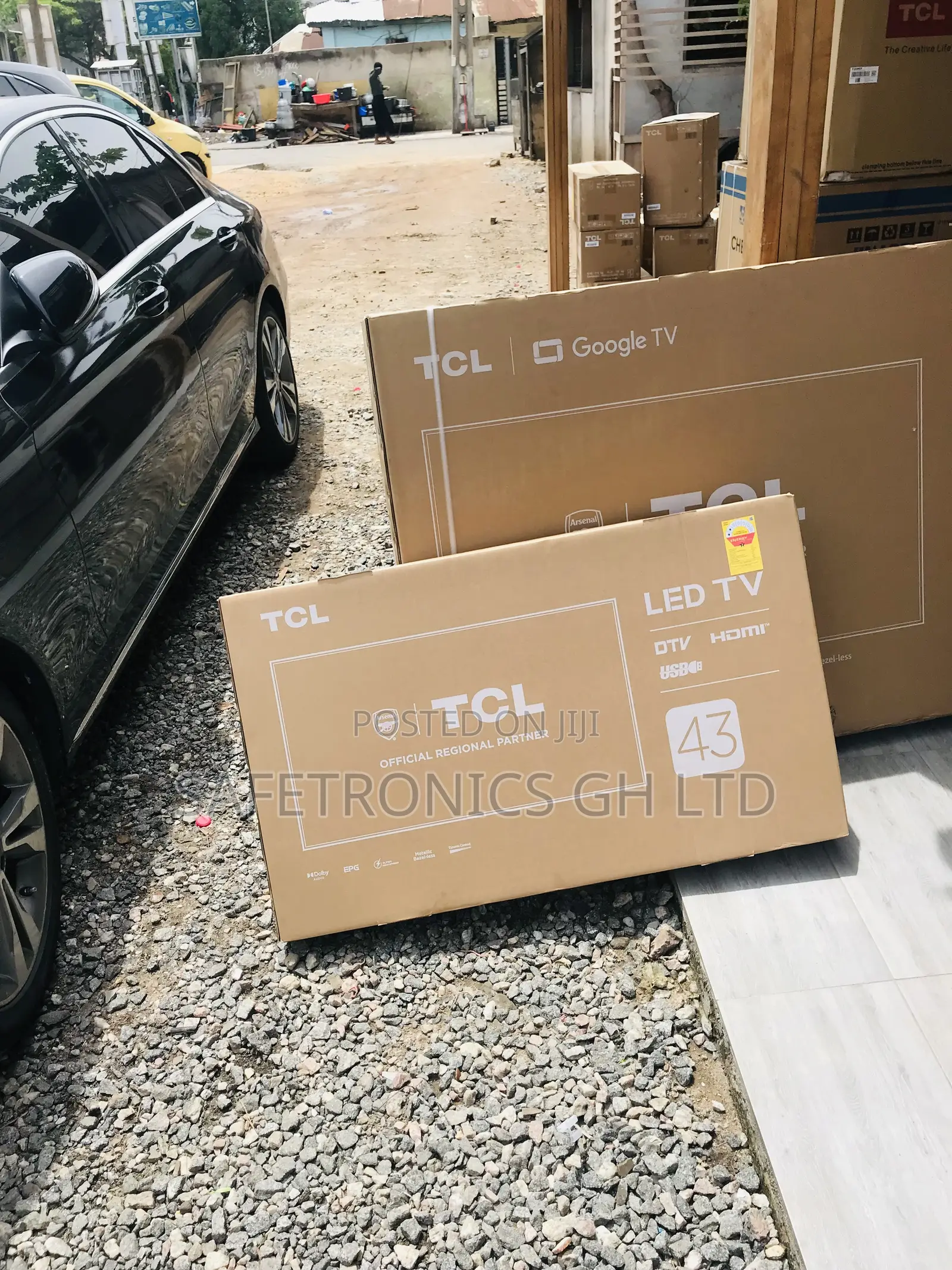 Glossy Led 43 Inches D3200 Black Electric TCL Tv