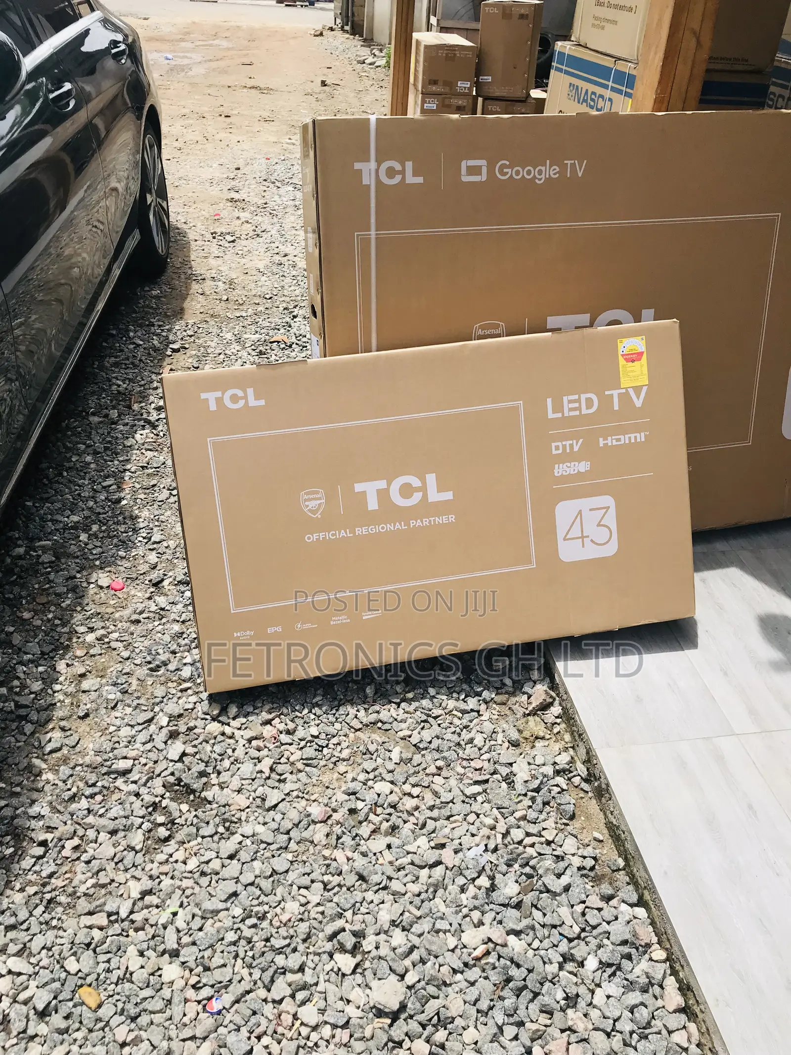 Glossy Led 43 Inches D3200 Black Electric TCL Tv