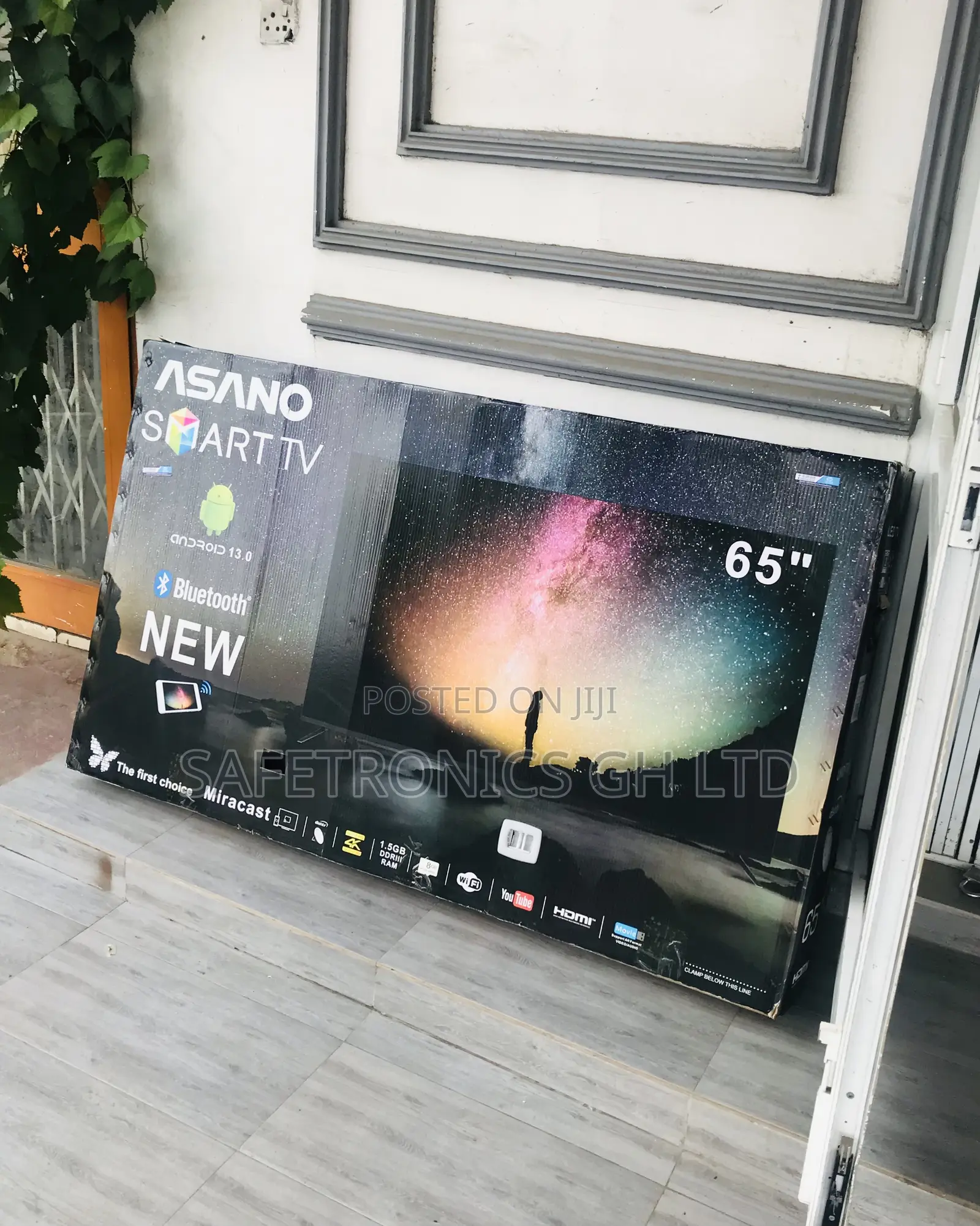 Asano Smart Black Led 65 Inches Glossy Tv