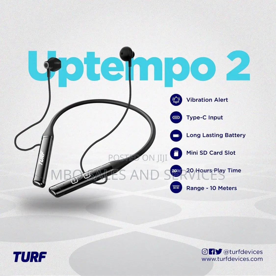 Turf Uptempo 2 Bluetooth Neckband