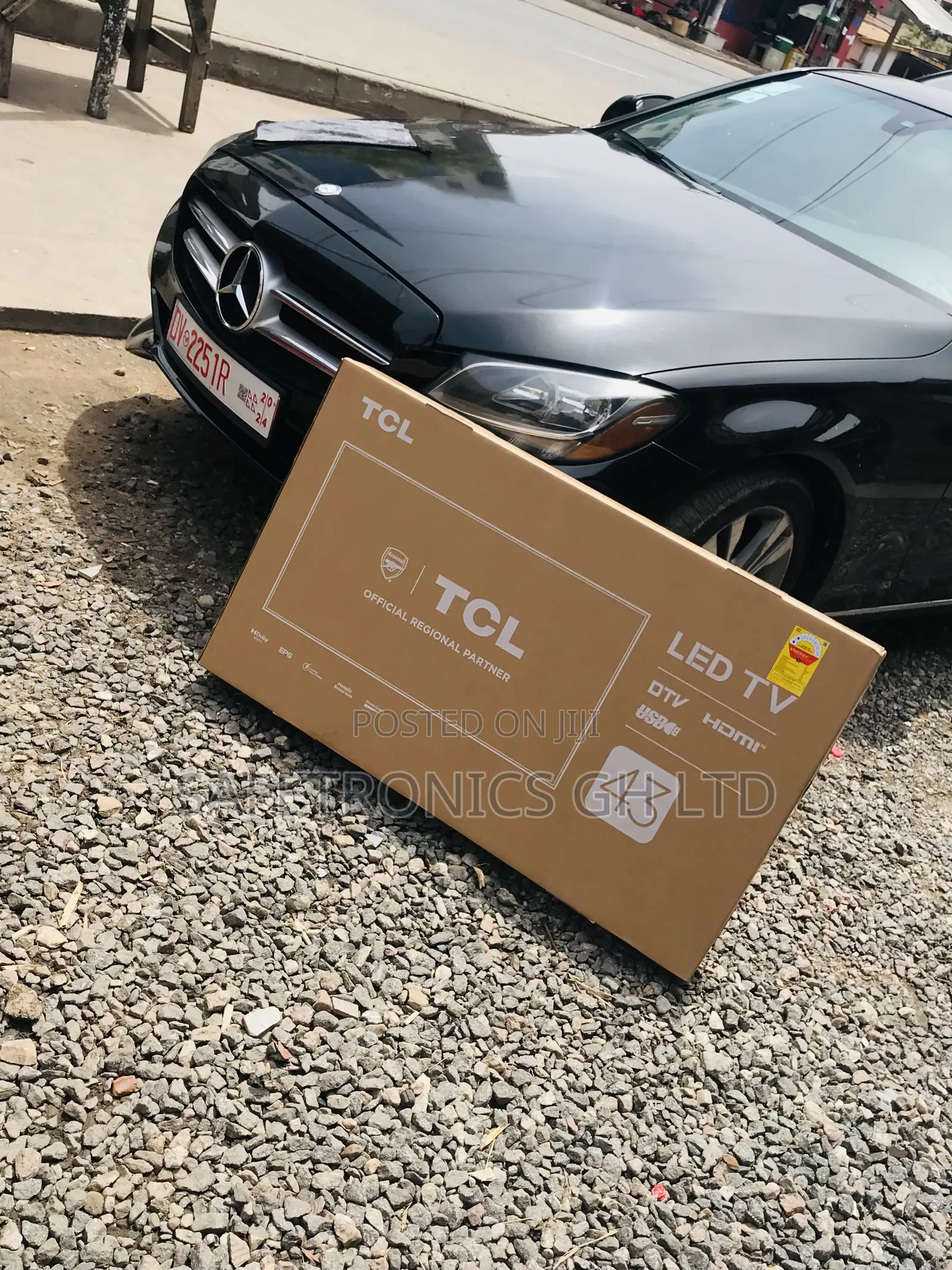 43 Inches Glossy Led Electric Black Nasco D3200 Tv
