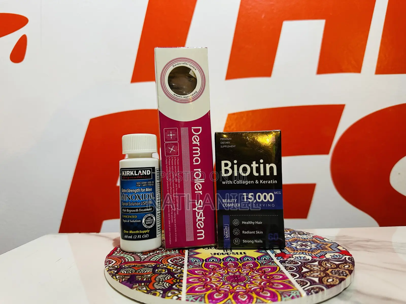 Kirkland With Derma Roller Biotin 