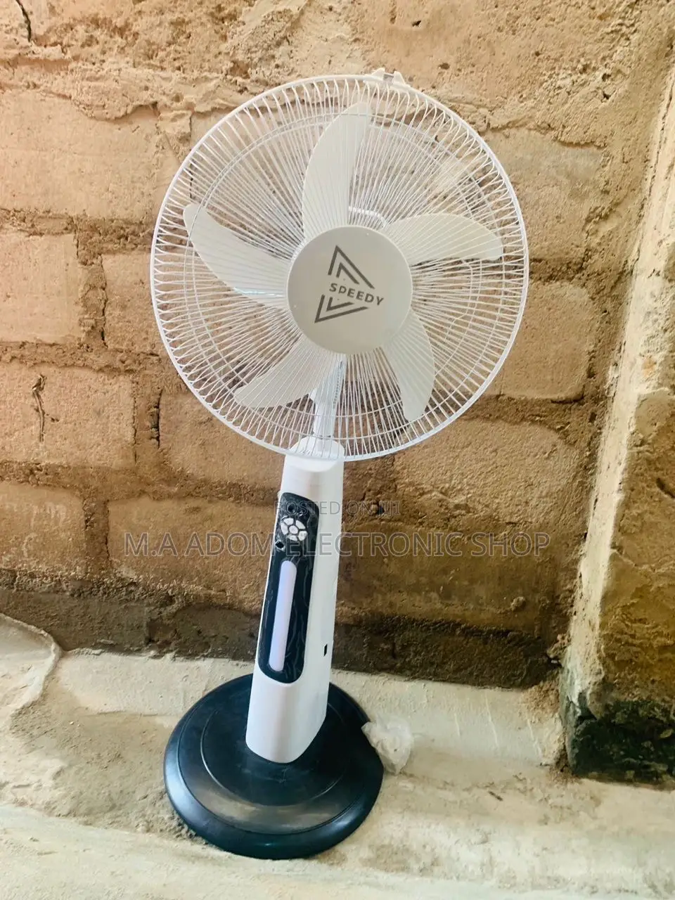 Durable Speedy Rechargeable Standing Fan.