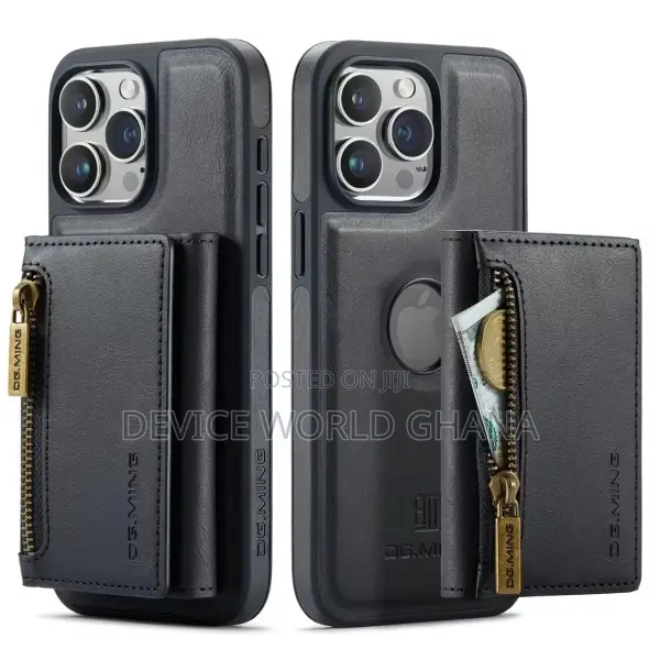 Dgming Leather Wallet Back Case for iPhone 15promax 15pro 15