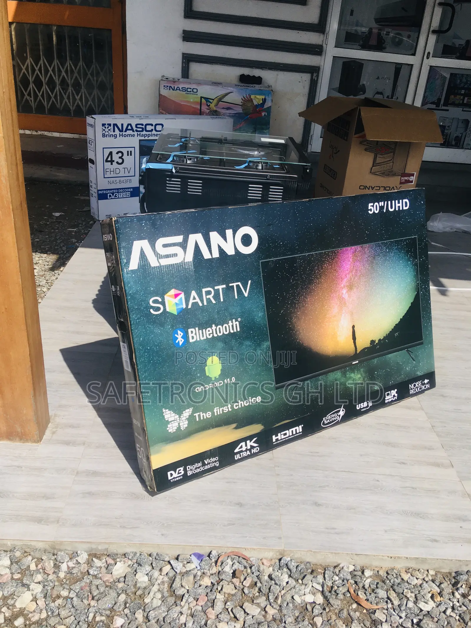 Electric 50 Inches Smart Glossy Asano Black Led Tv