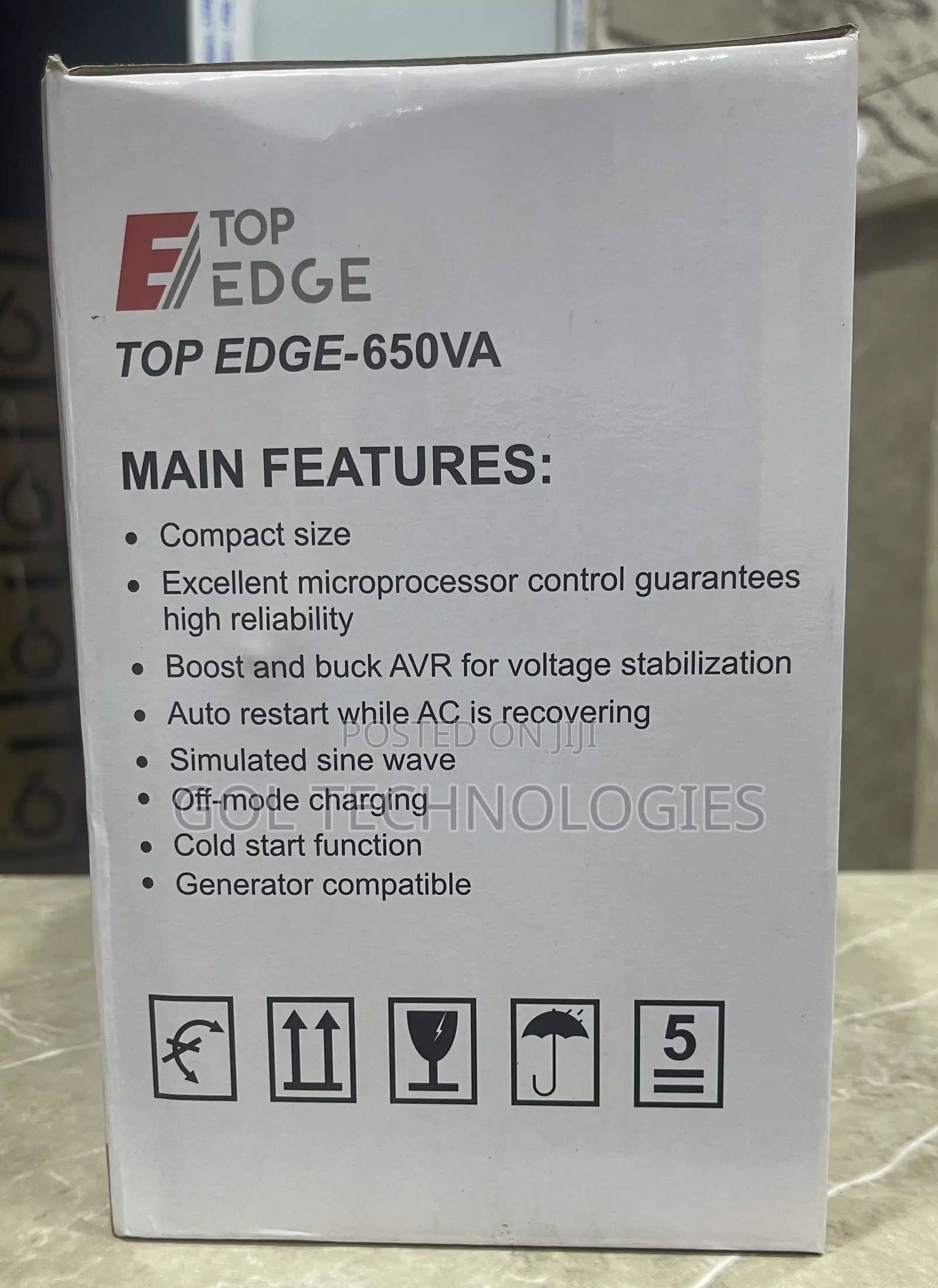 Top Edge-650va UPS With Automatic Voltage Regulator