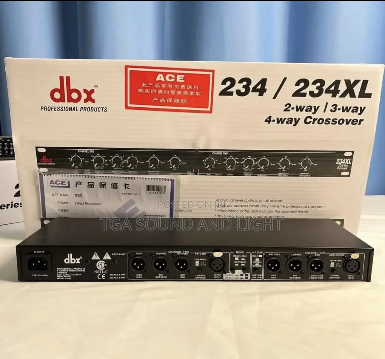 Dbx 234/234xl Stereo 2/3 Way, Mono 4-way Crossover