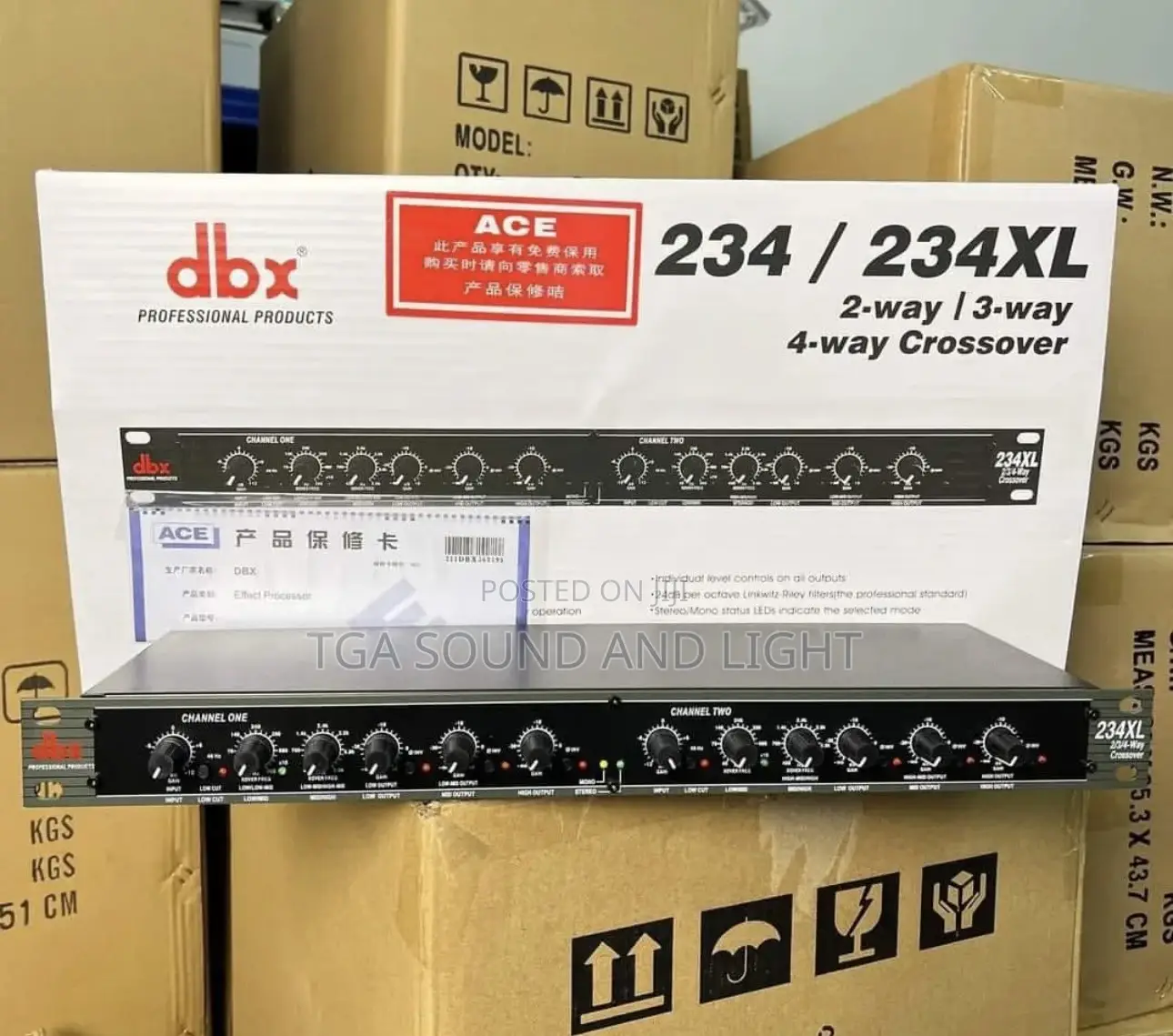 Dbx 234/234xl Stereo 2/3 Way, Mono 4-way Crossover