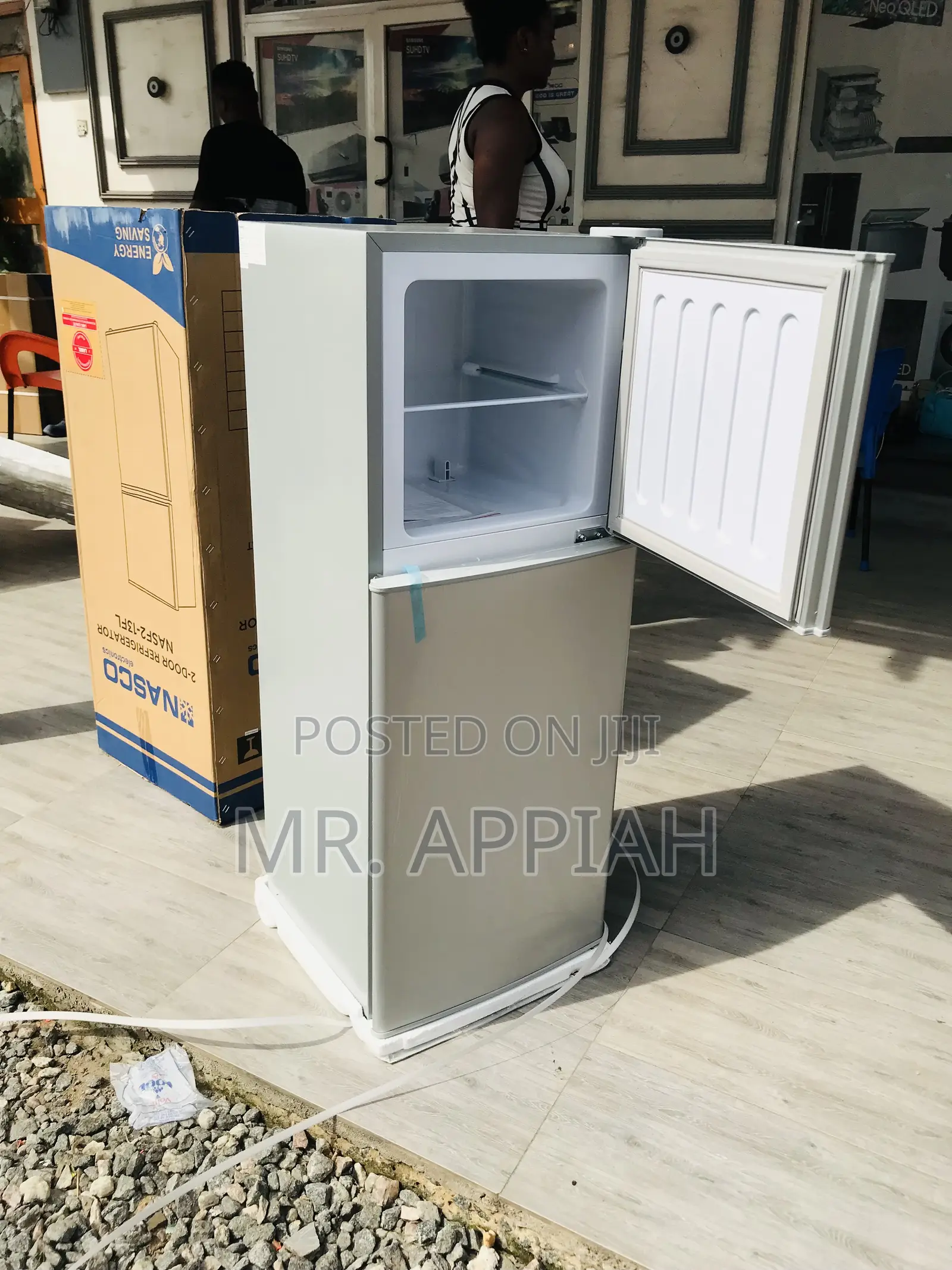 Adorable Nasco Double Door Electric Fridge(Nasf2-13fl)Gray