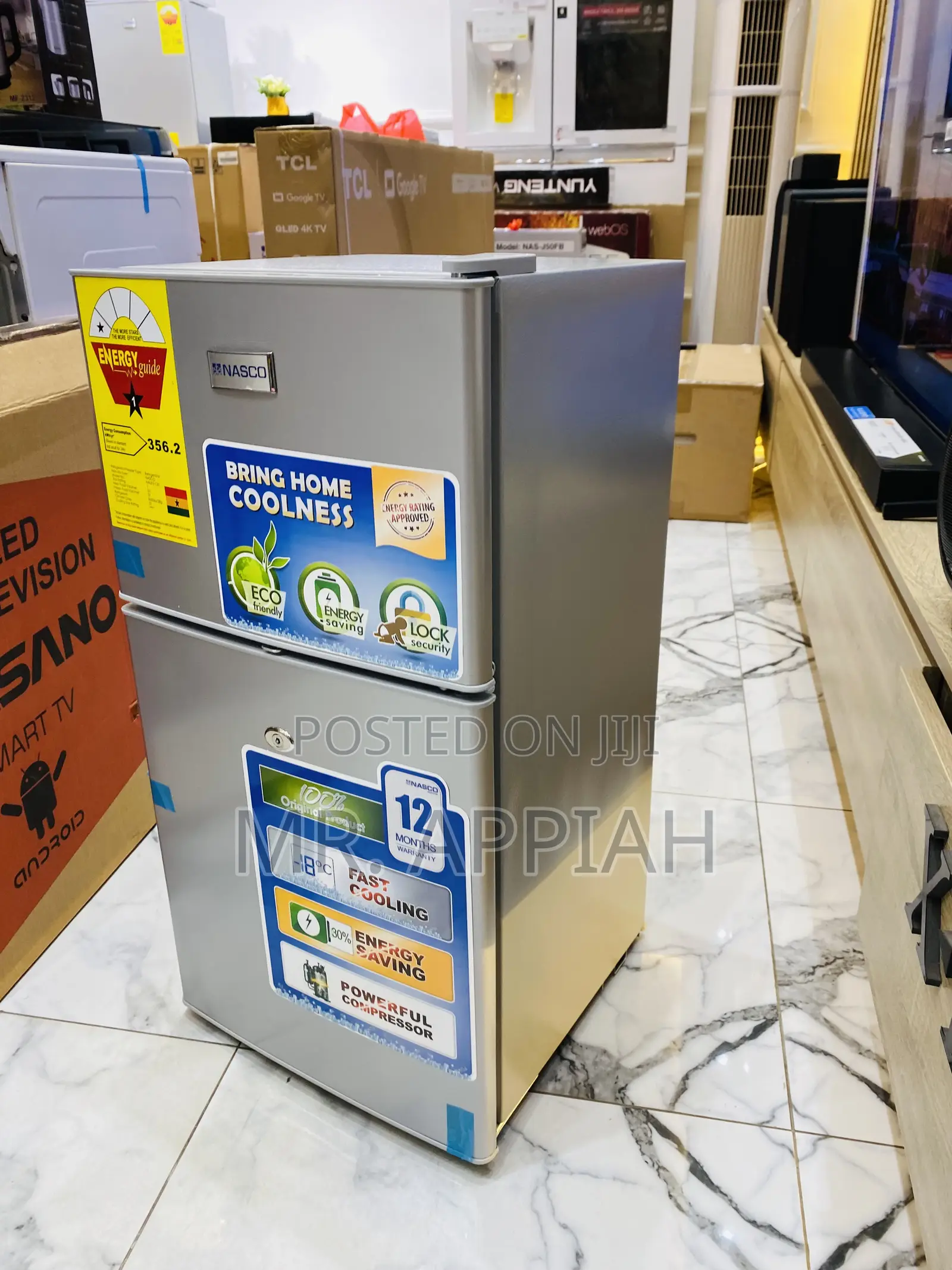 Shop Double Door Nasco(Nasf2-120)Table Top Electric Fridge