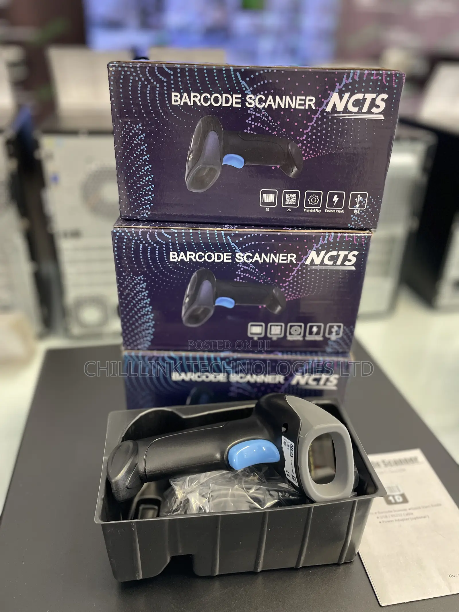 NCTS USB 1D Barcode Scanner