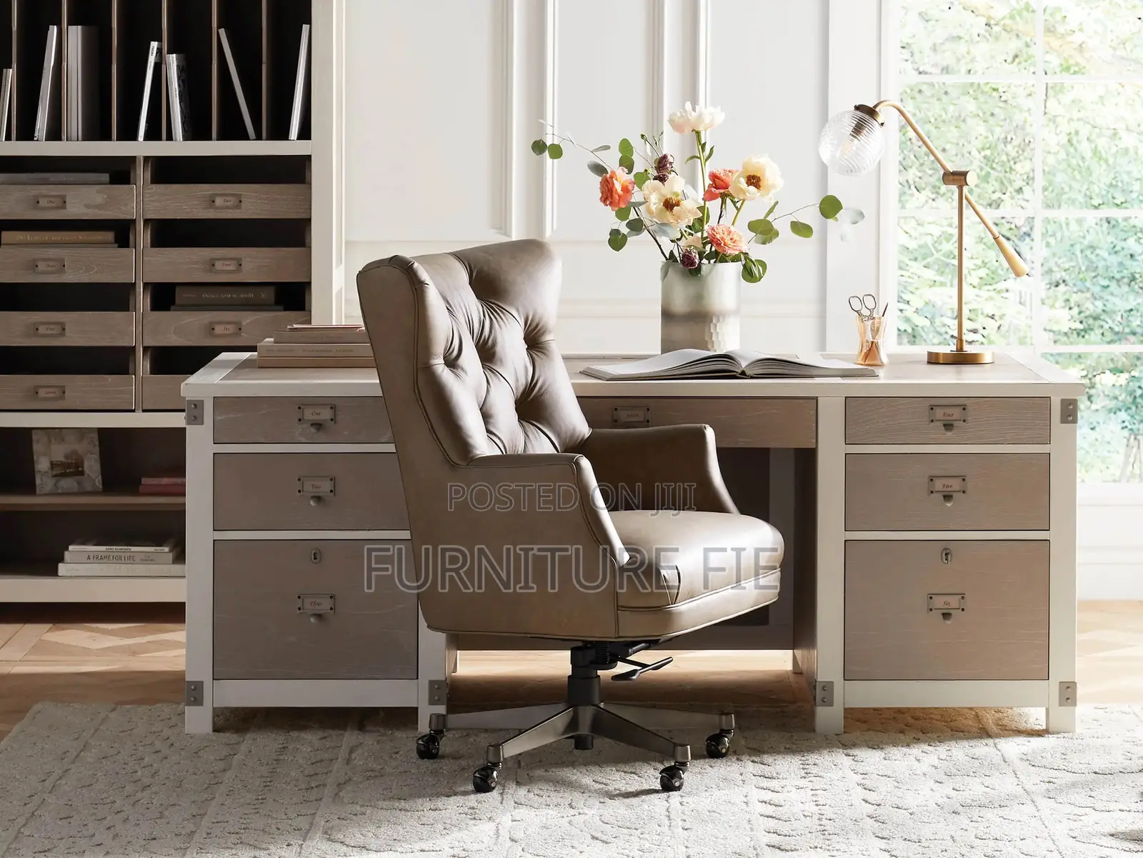 Original Addy Leather Executive Chair From Arhaus Usa