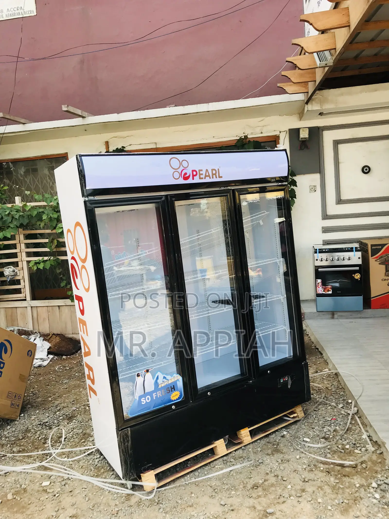 Elegant Designed Pearl PVC-150 Three Door Electric Fridge.