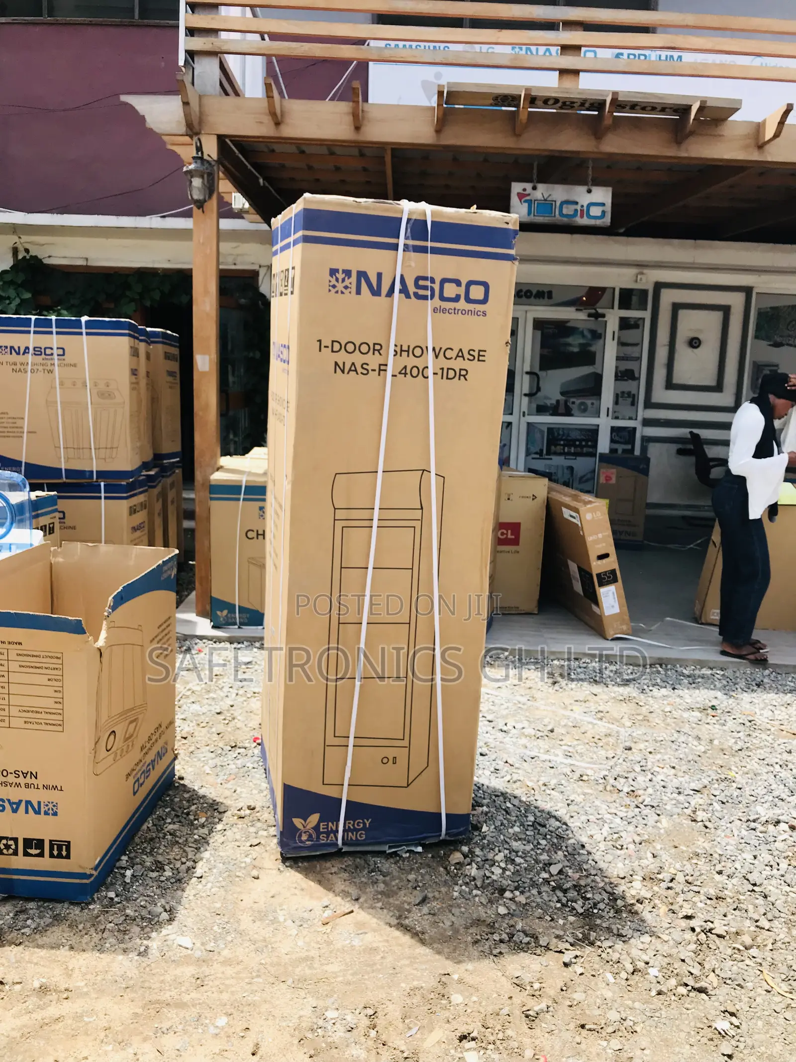 Sealed Glass Singledoor Nas-Fl400-1dr Display Fridge