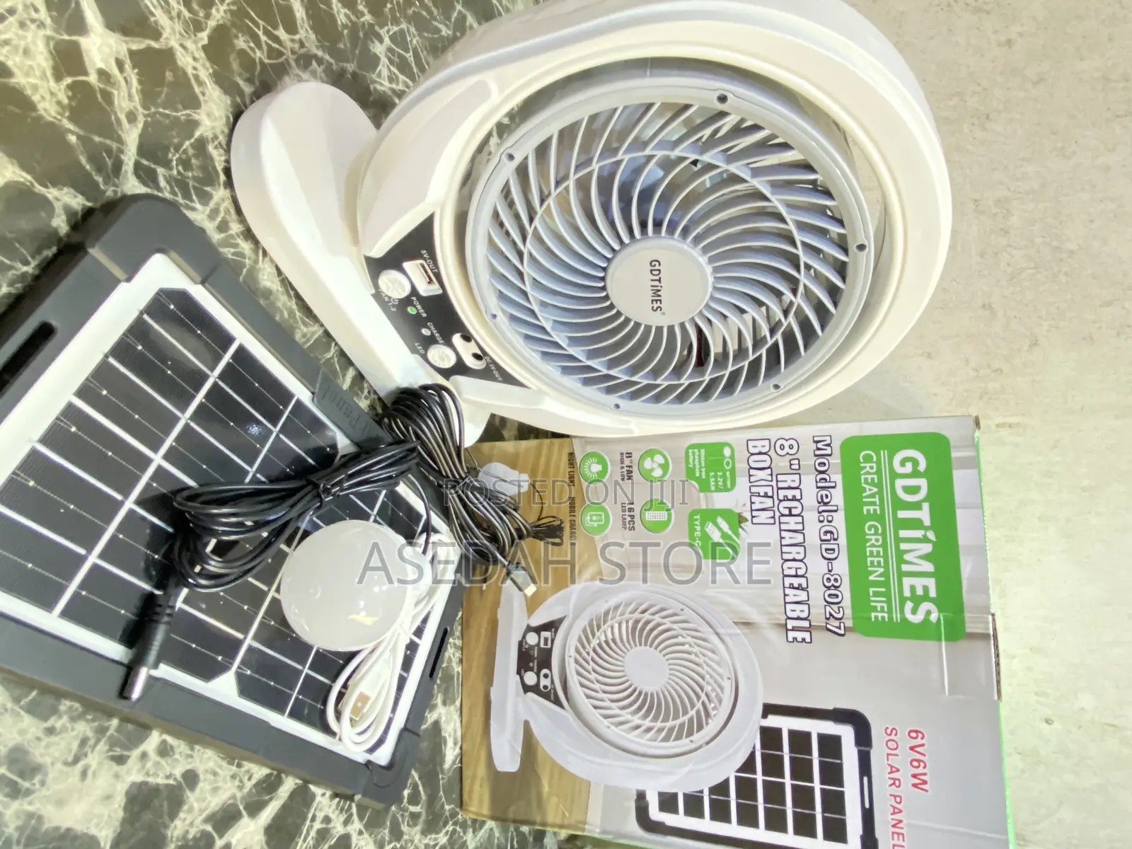 Solar Desktop Fan