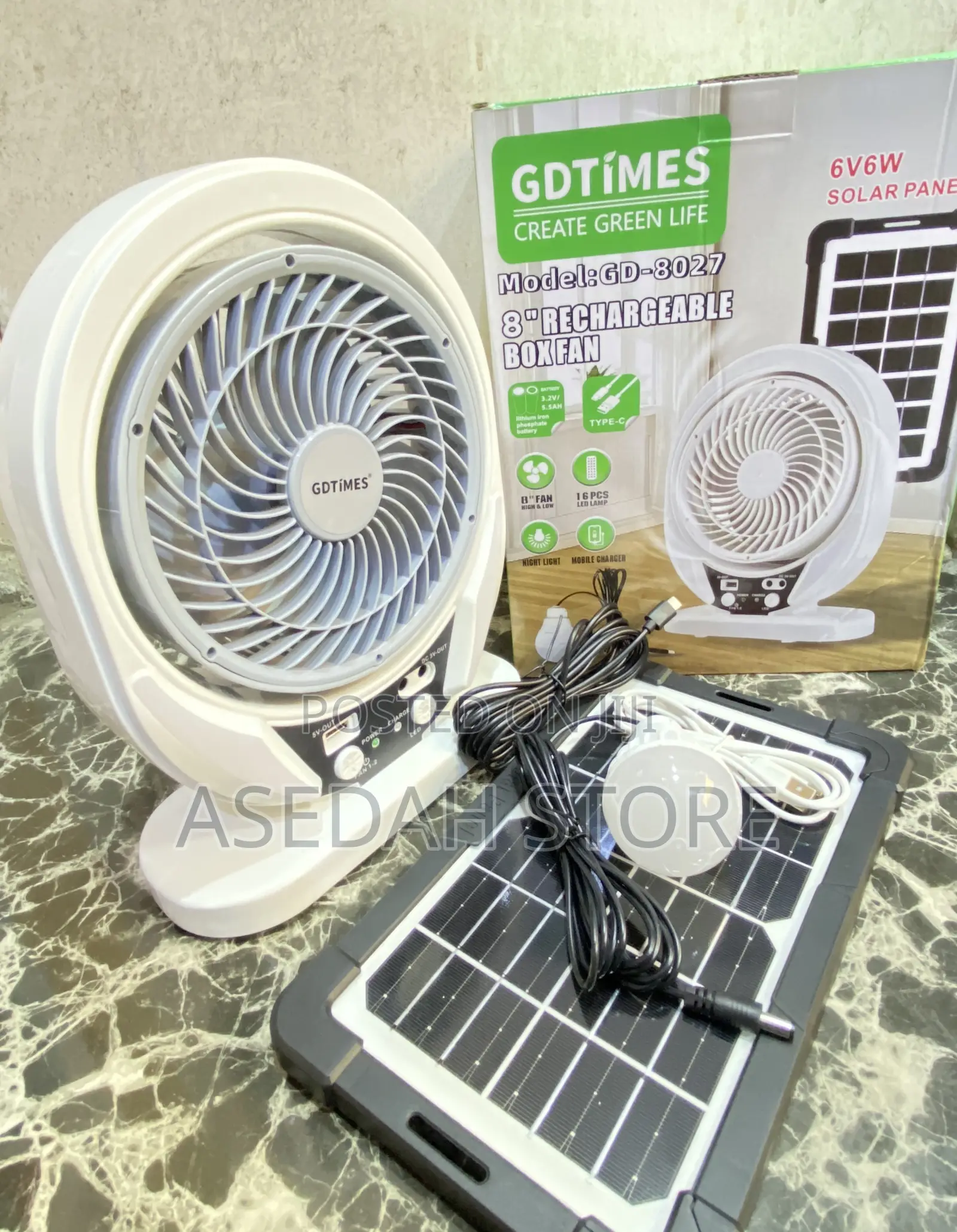 Solar Desktop Fan