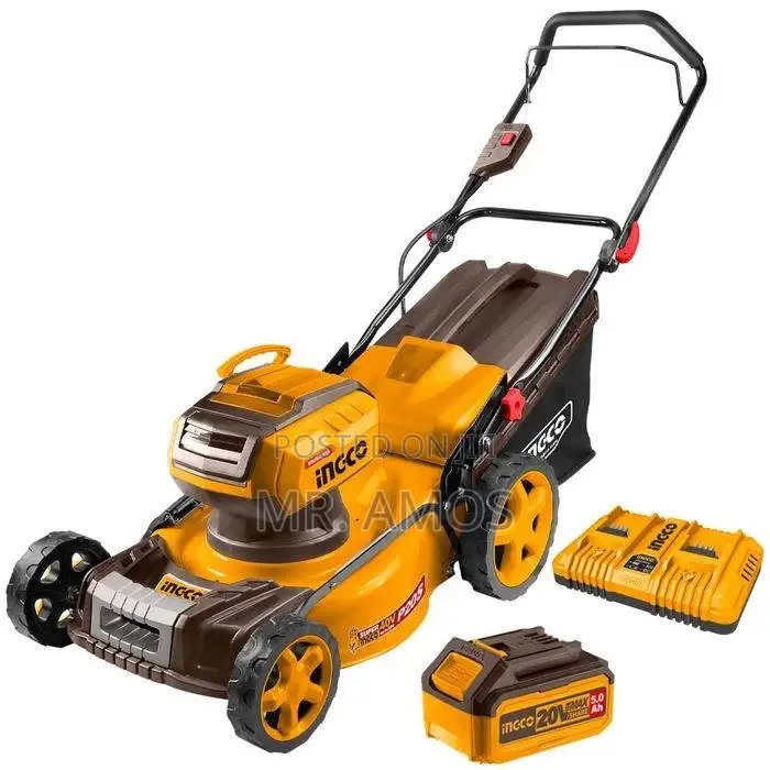 18" Cordless Lawn Mower 40v + 2 Battery and Grass Bag - Lmli20186