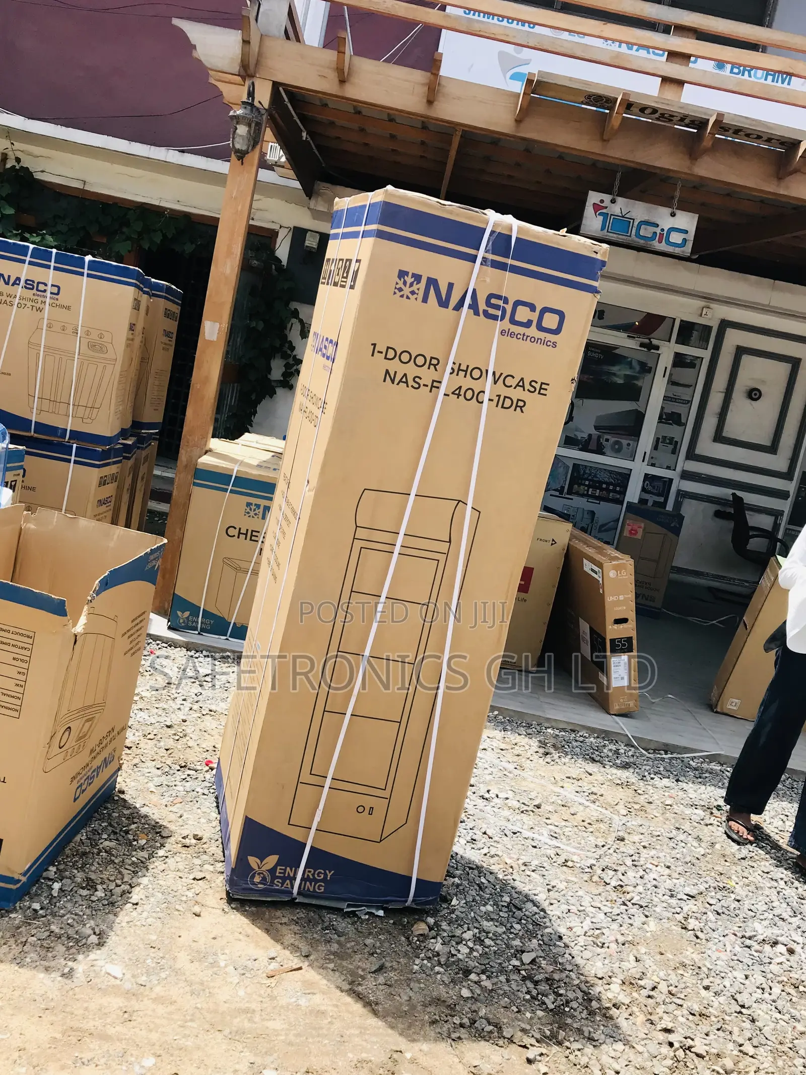 Display Nas-Fl400-1dr Nasco Glass Singledoor Fridge