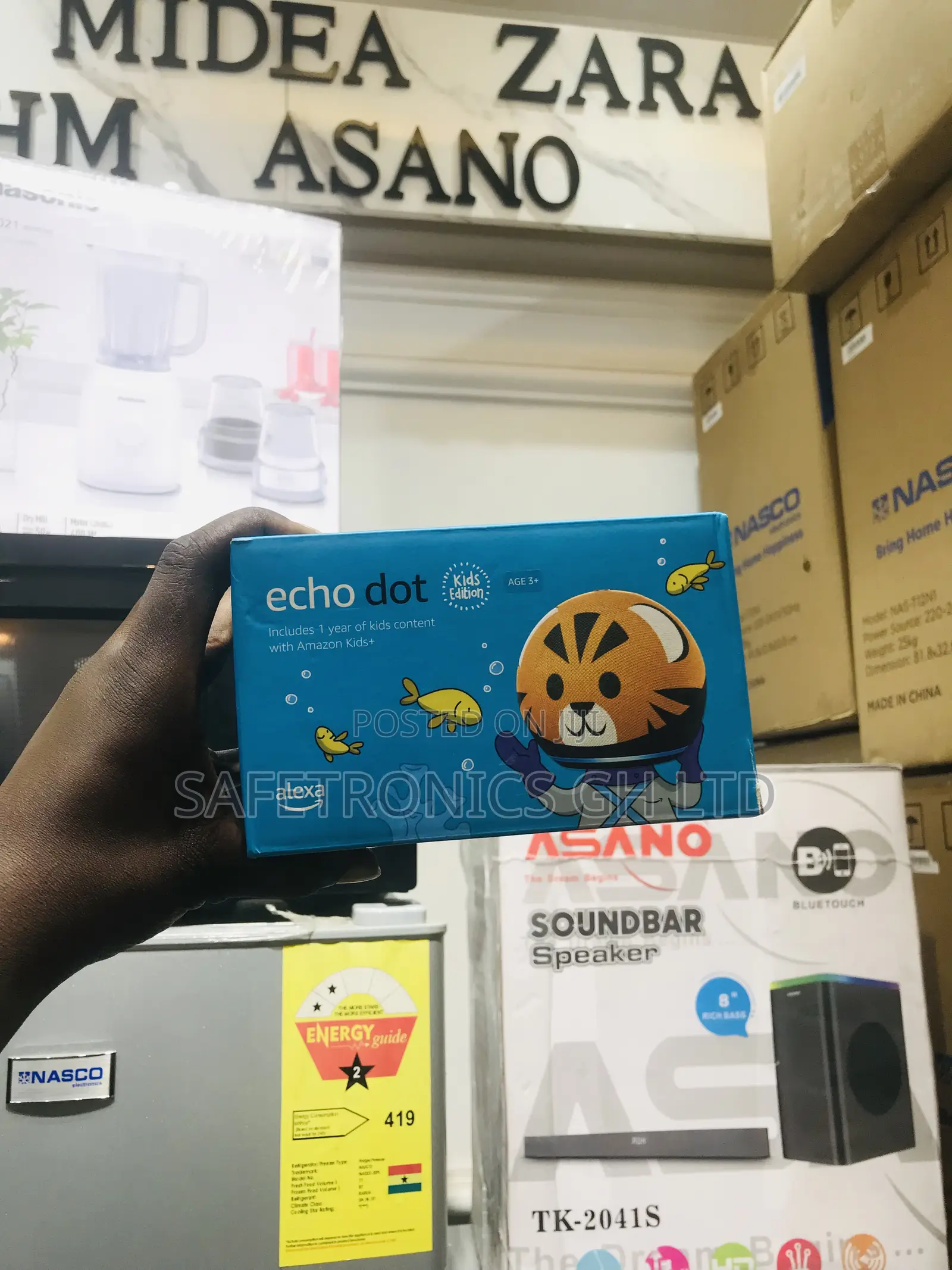 Wireless Bluetooth Echo Dot 5 Gen Kids Black Speaker