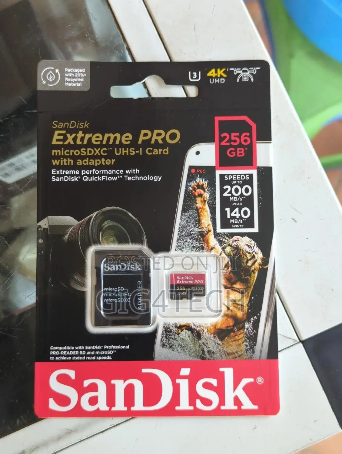 Sandisk Extreme Pro 256gb 200mbps Micro Sd Card