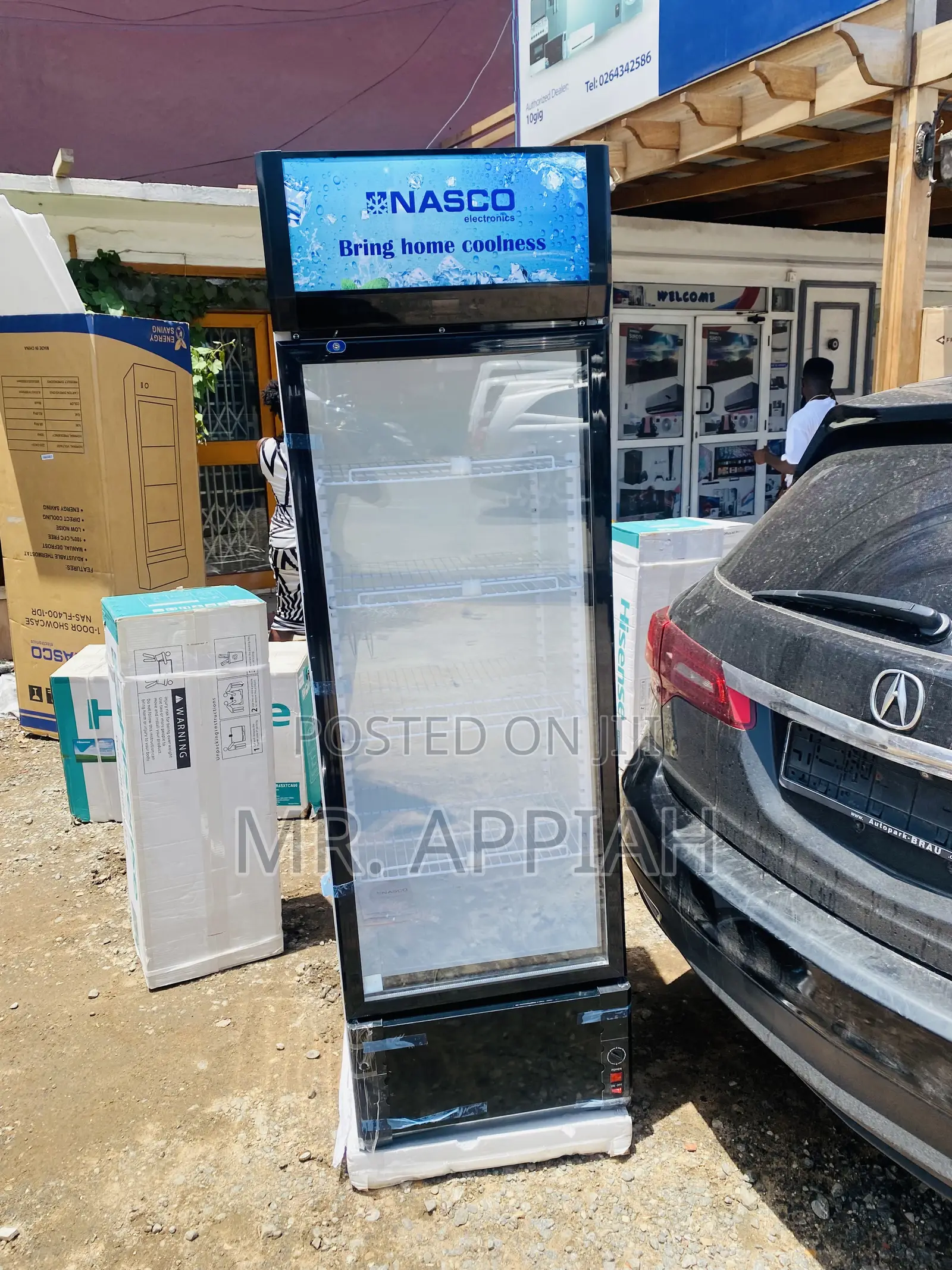 Durable Nasco 1 Door Electric Display Fridge Nas-Fl400-1dr