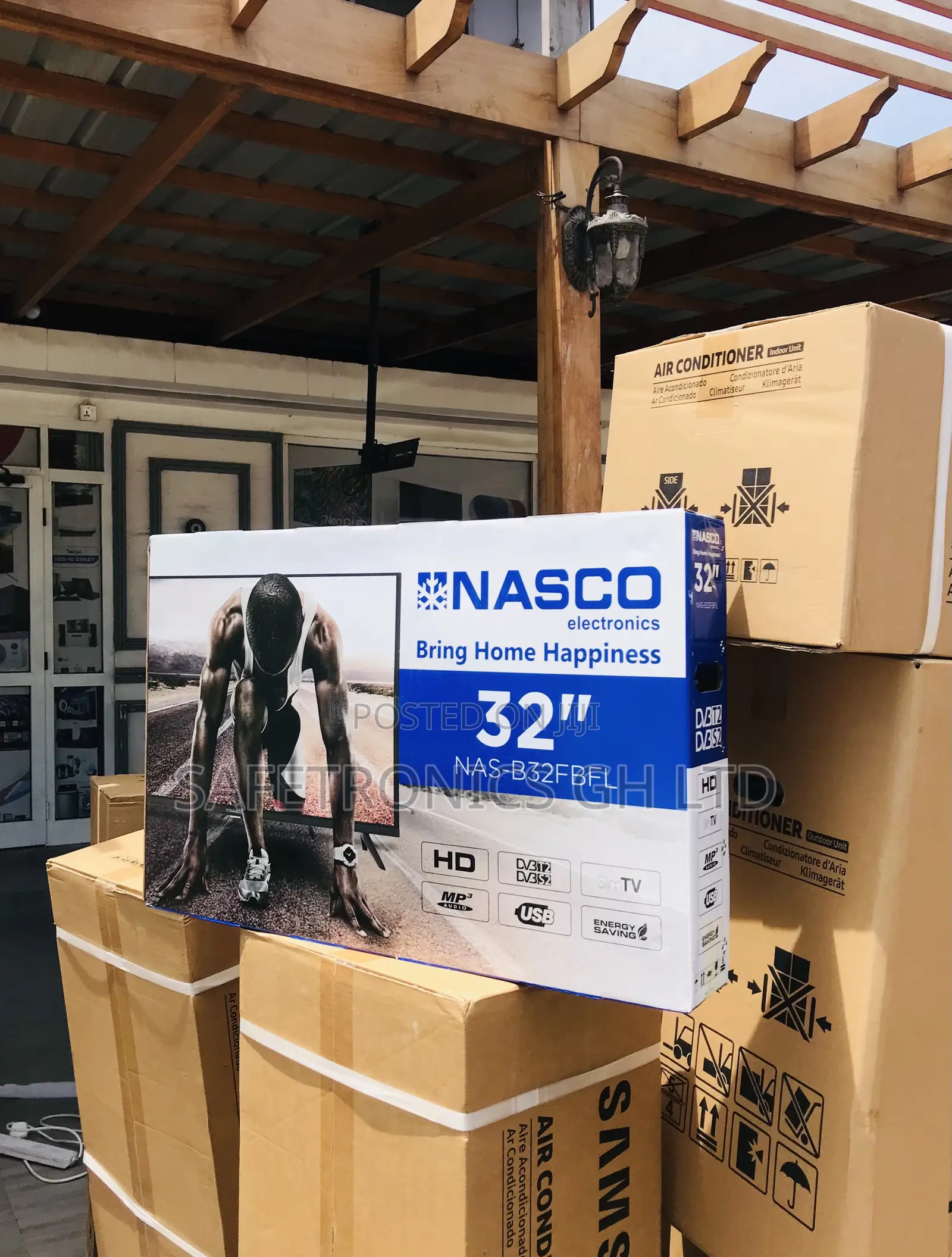 Digital Satellite Nasco 32 Inches Glossy Led Black Tv