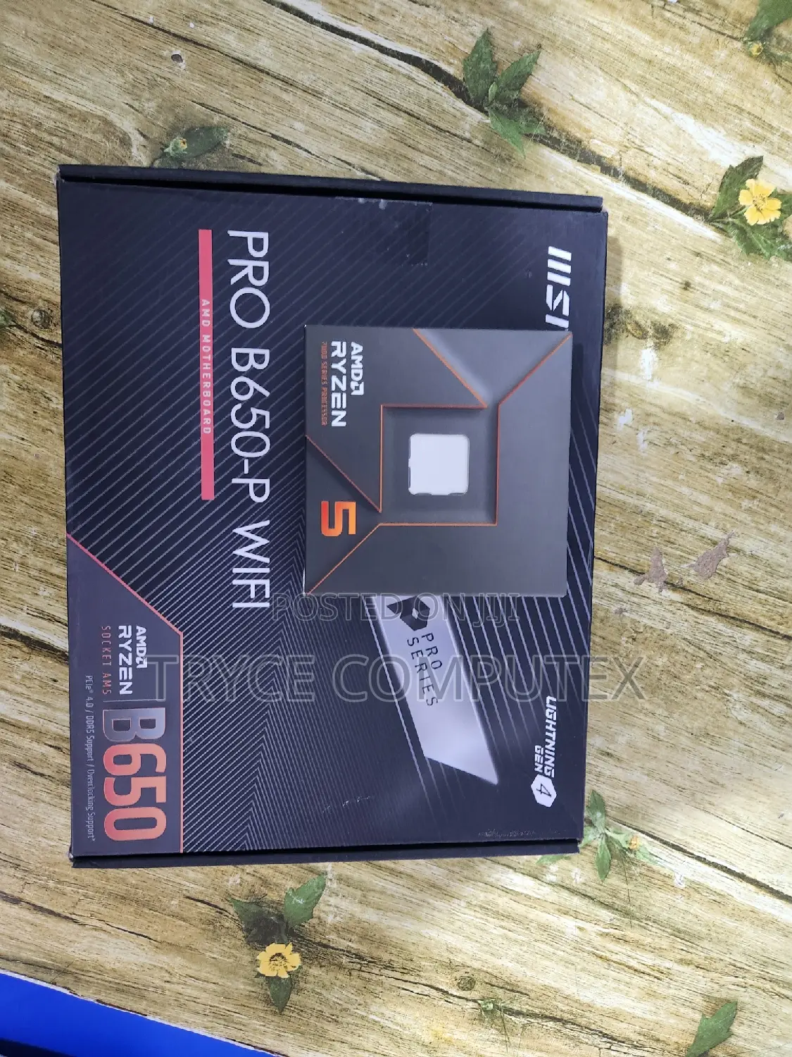 AMD Ryzen 5 7600x Upto 5.30ghz and Msi Motherboard