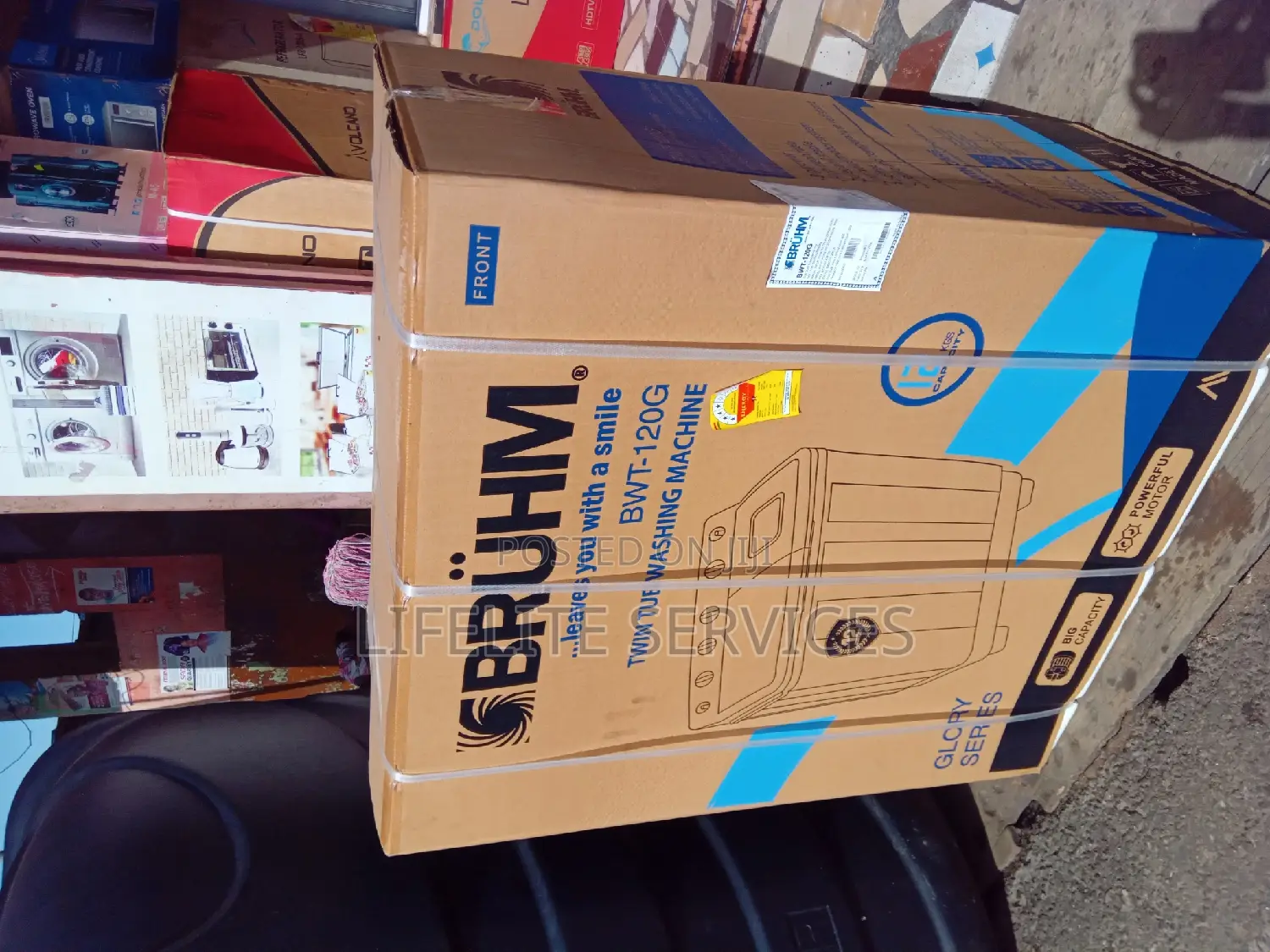 #Bruhm 12kg Washing Machine 4 Family