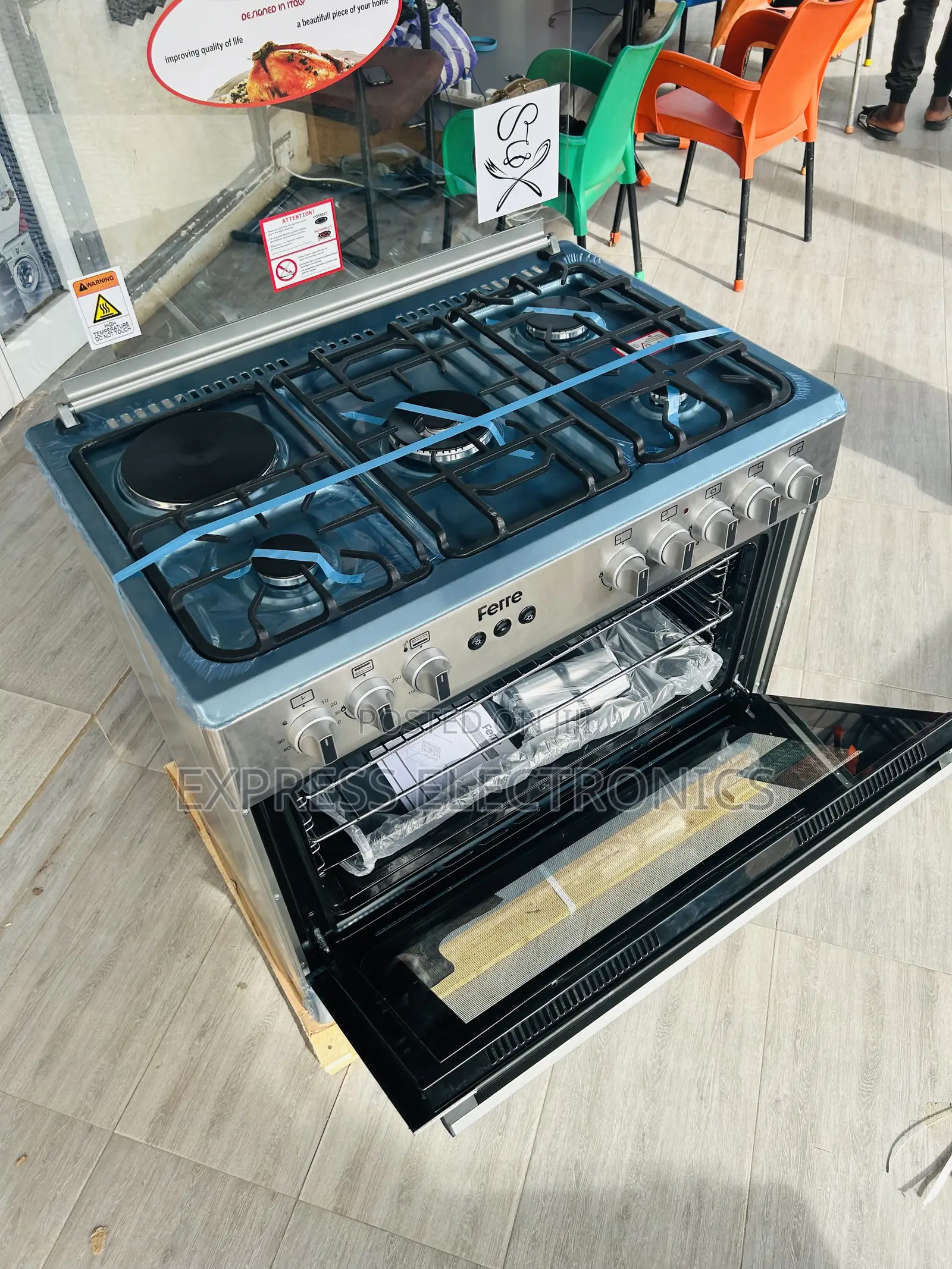4-1 Sliver Gas Auto Ignition 60/90 Ferre Oven Rotisserie