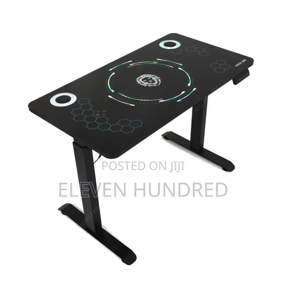 Workstation Desk Adjustable (RGB Lights With Control))