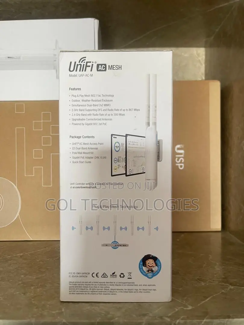 Ubiquiti Unifi AC Mesh White Power Over Ethernet (Poe)
