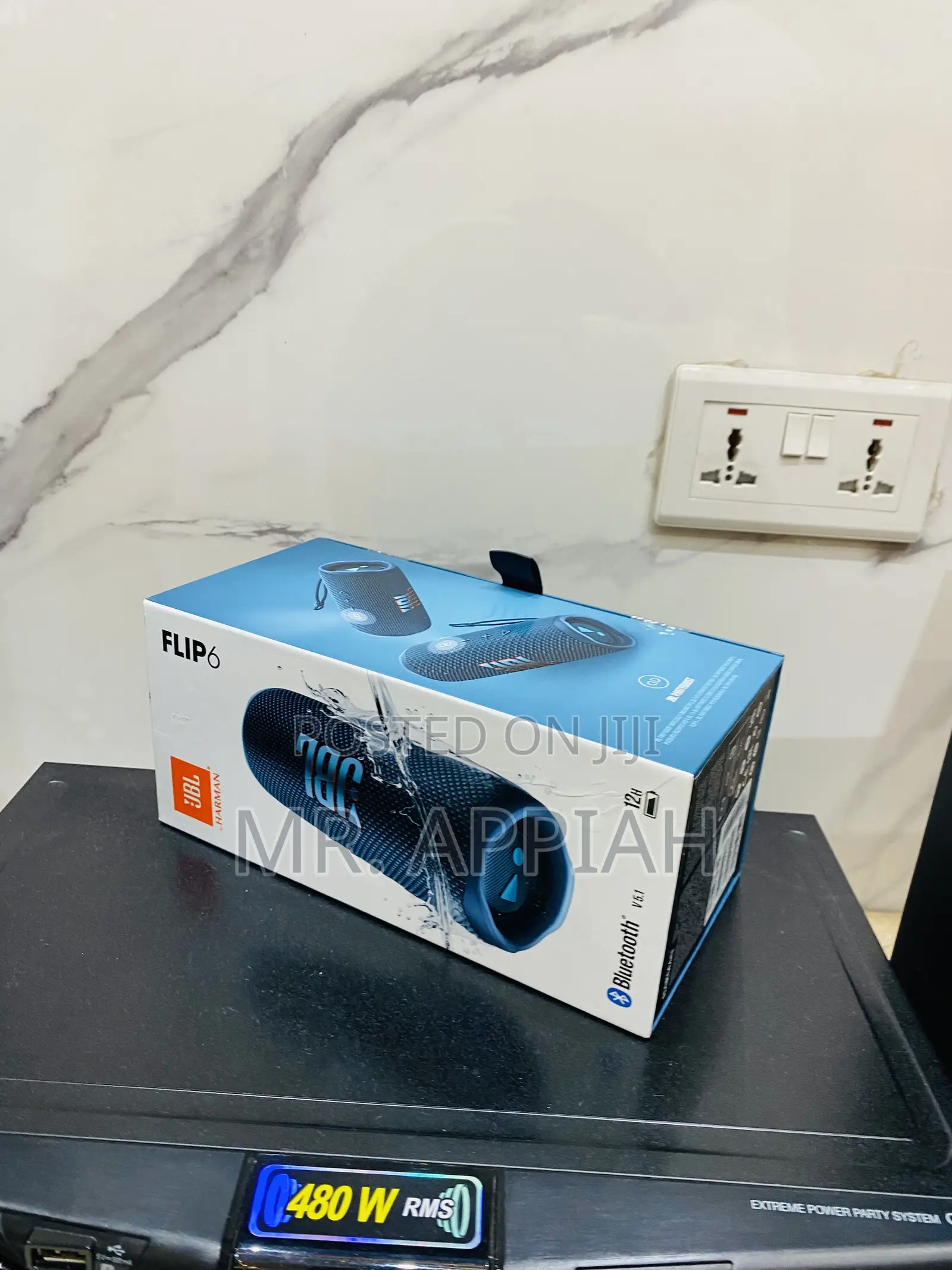 JBL Flip 6 Portable Bluetooth Speaker(Blueblack)20watt