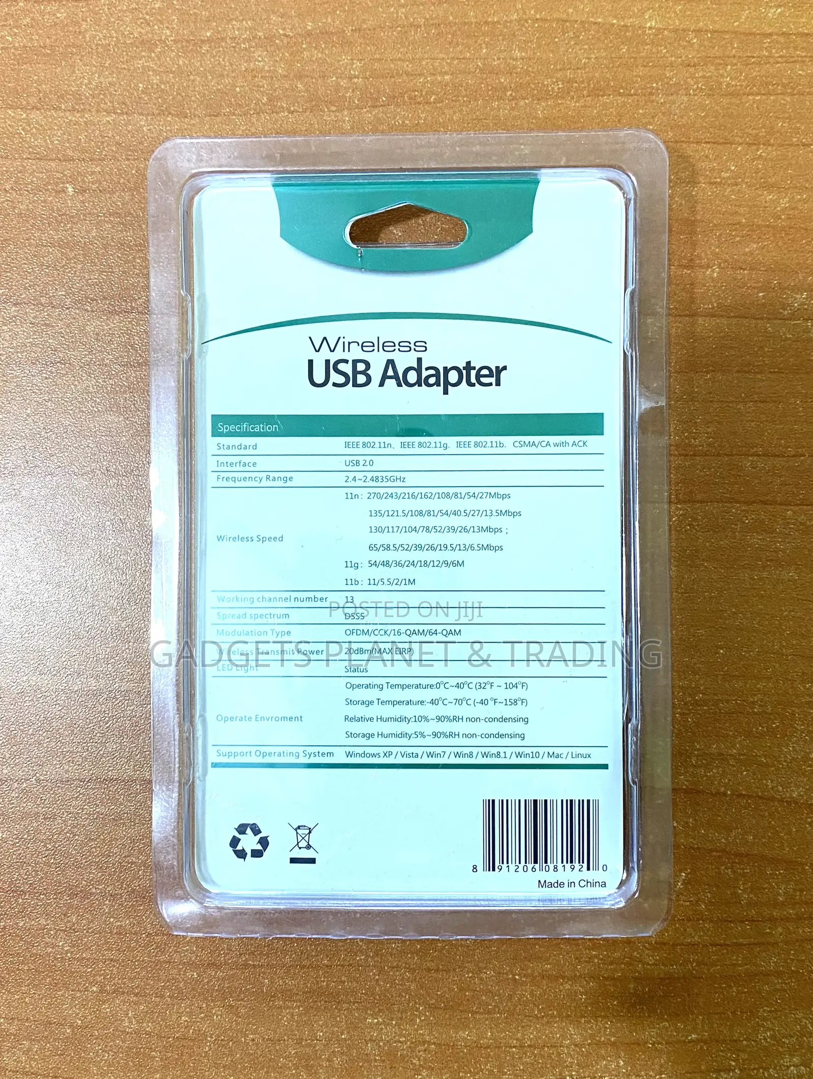 Wireless USB Network Adapter Wifi 4 - 150mbps