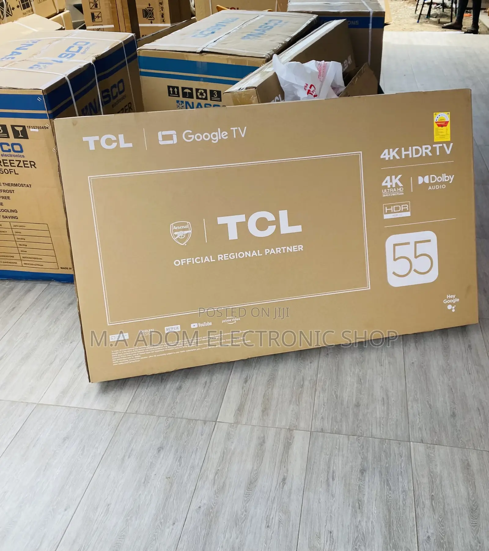 Shop TCL 55P635 55 Inch Uhd Smart Android Tv(Black).