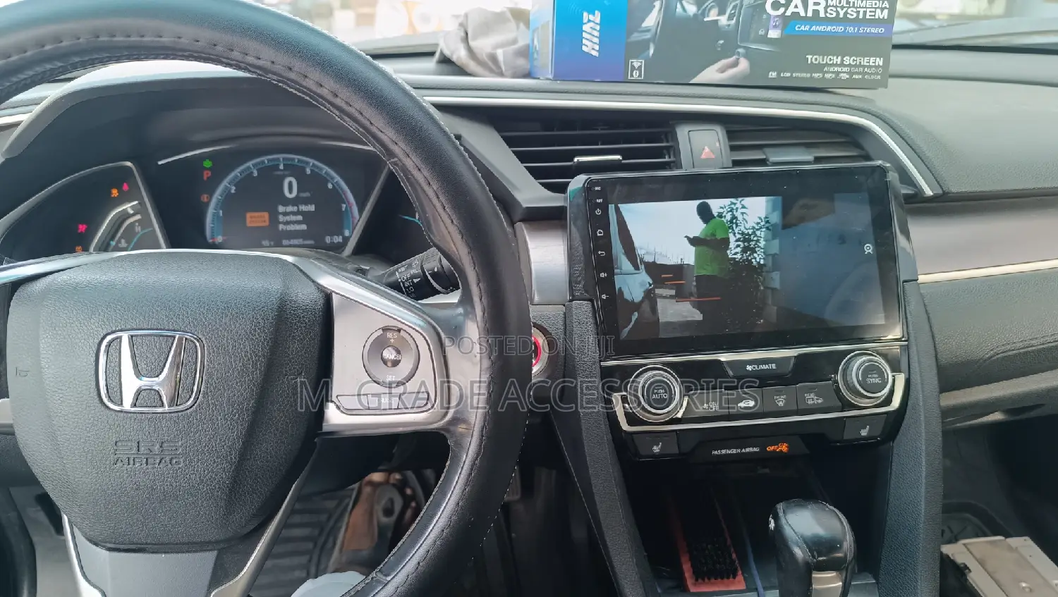 Civic Carplay Android Radio Wif Right Camera N Aircon Workn