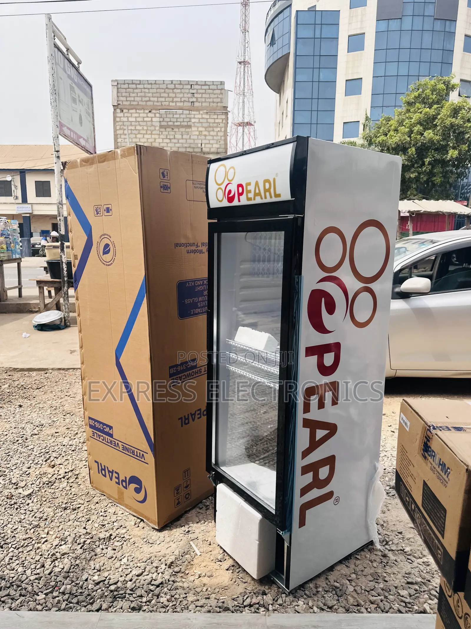 PVC-316 Single Door Display Fridge Pearl.  