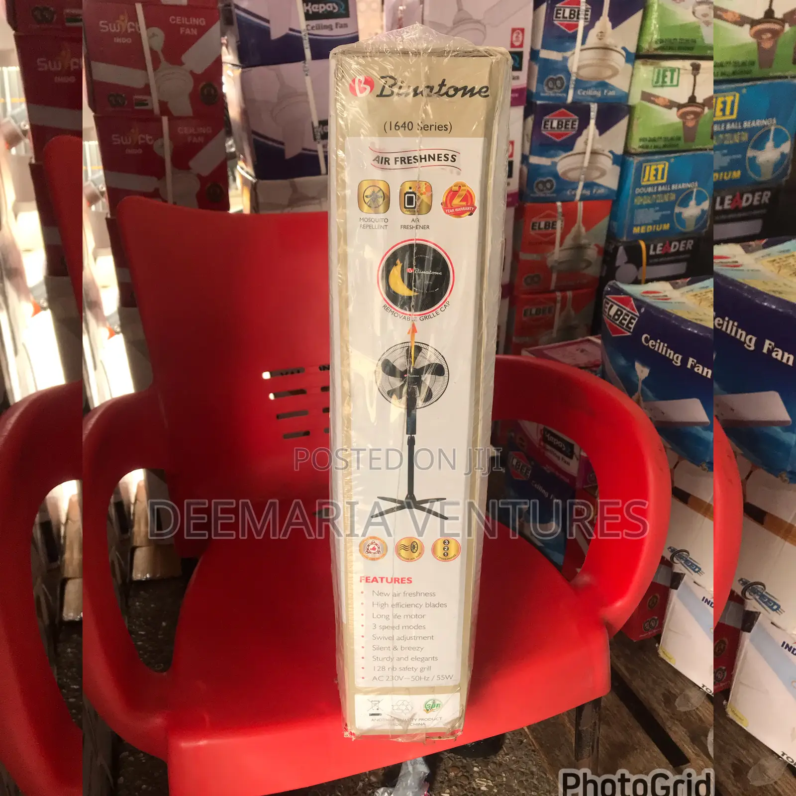 Binatone 16 Inches 1.5M Standing Fan Model:Vs 1656