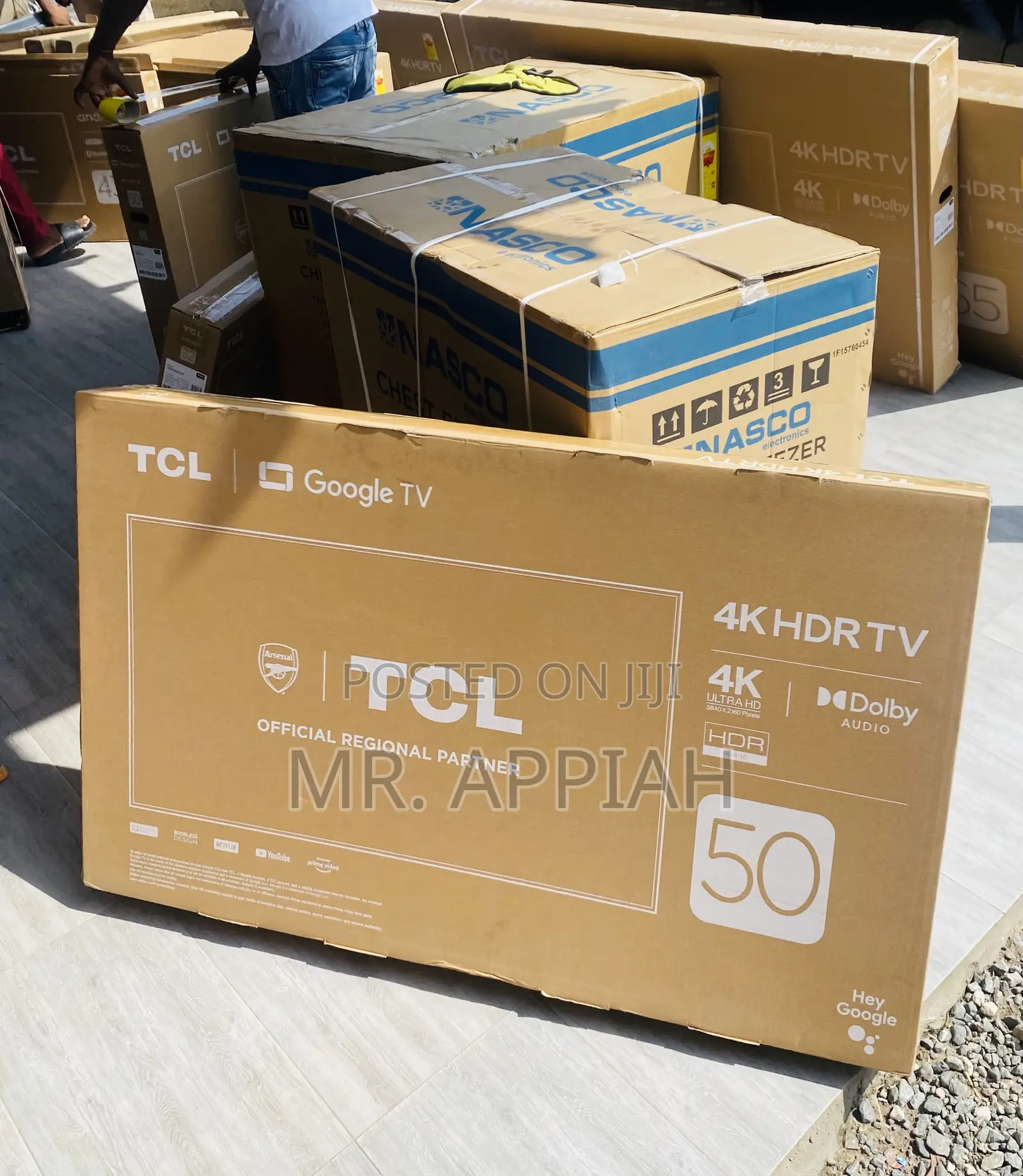 Authentic TCL 50p635 50 Inch Uhd Smart Android Tv(Black)