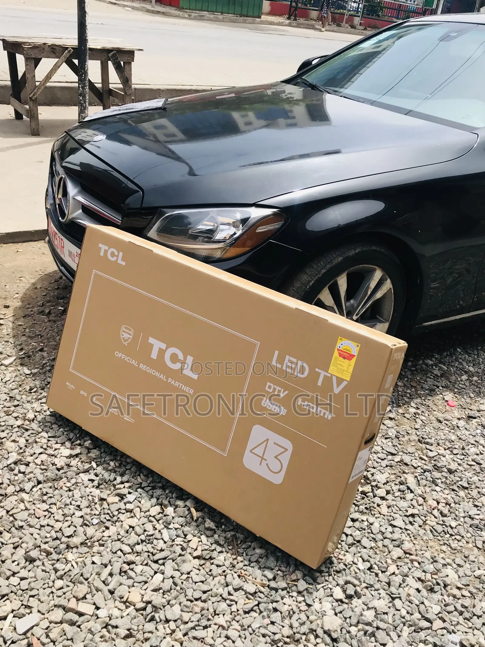 Black TCL 43 Inches Glossy Led Smart Full Hd S5400 Tv