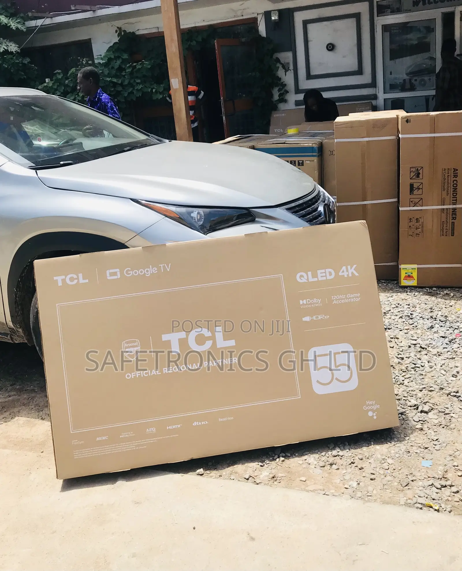 HDR TCL 55 Inches Glossy Led P635 Smart UHD Black Tv