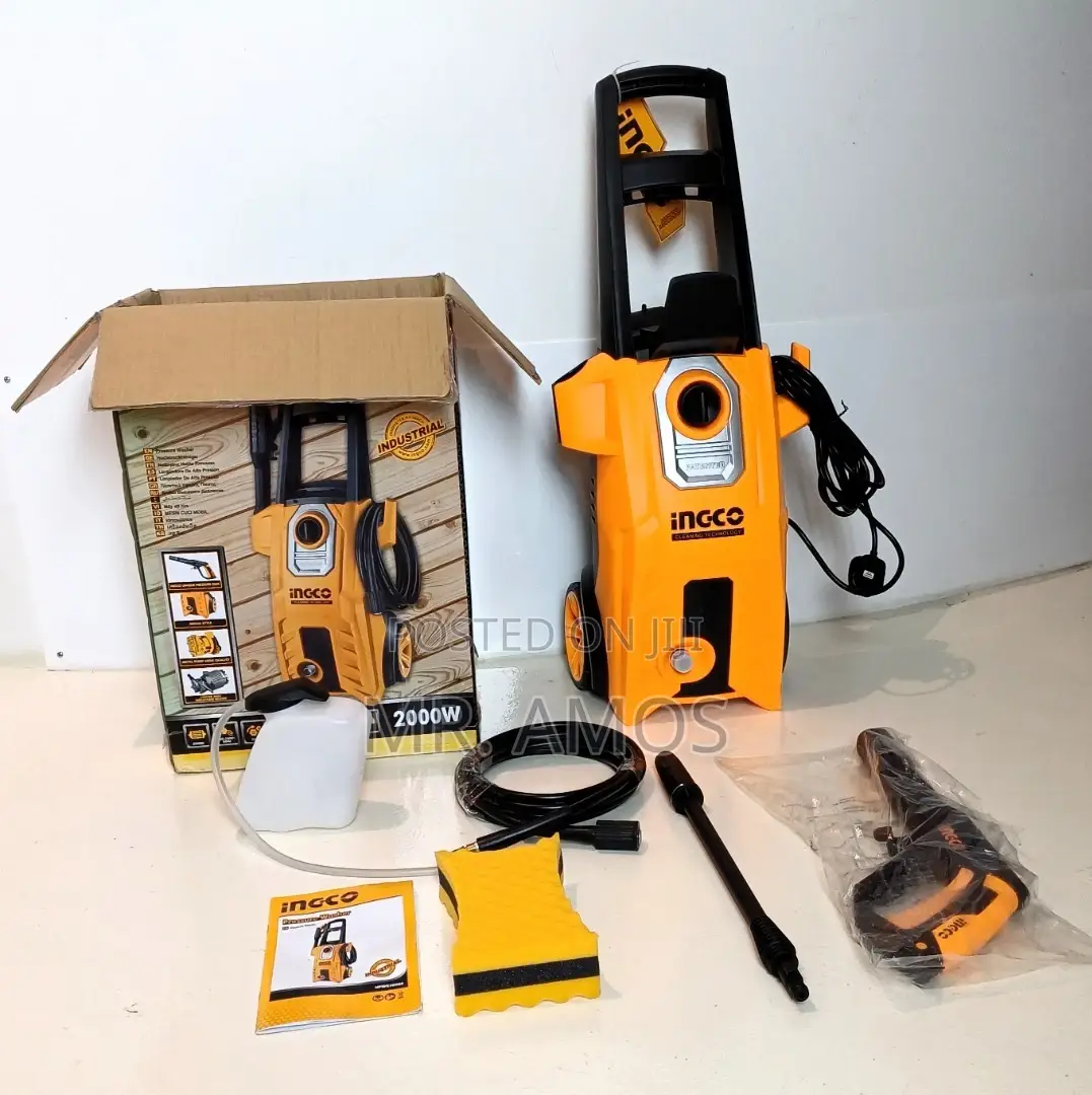 2000 Watts High Pressure Washer With Accessories Set - Hpwr20008