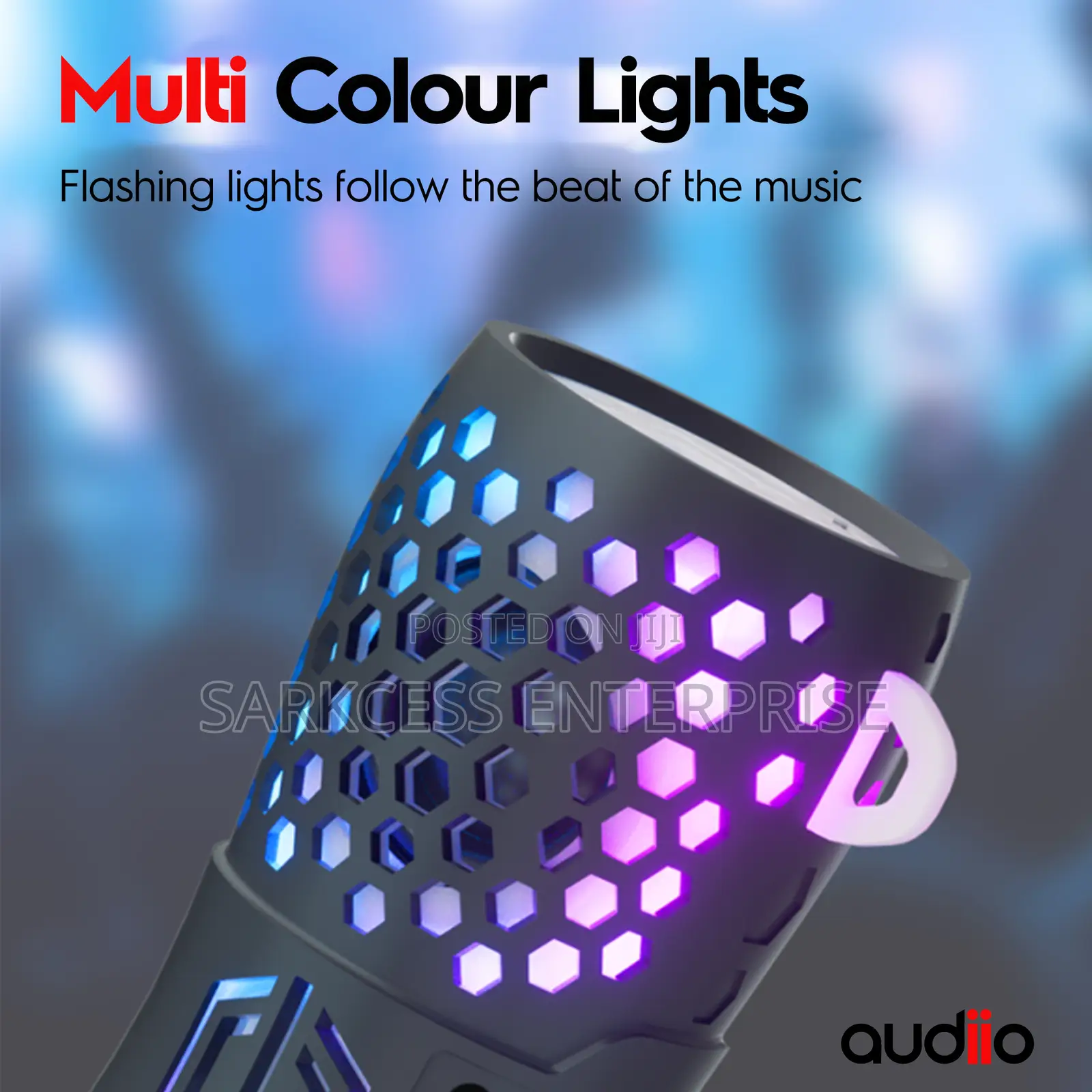 Audiio Hivolt B30L Portable Speaker: Lights, Sound,