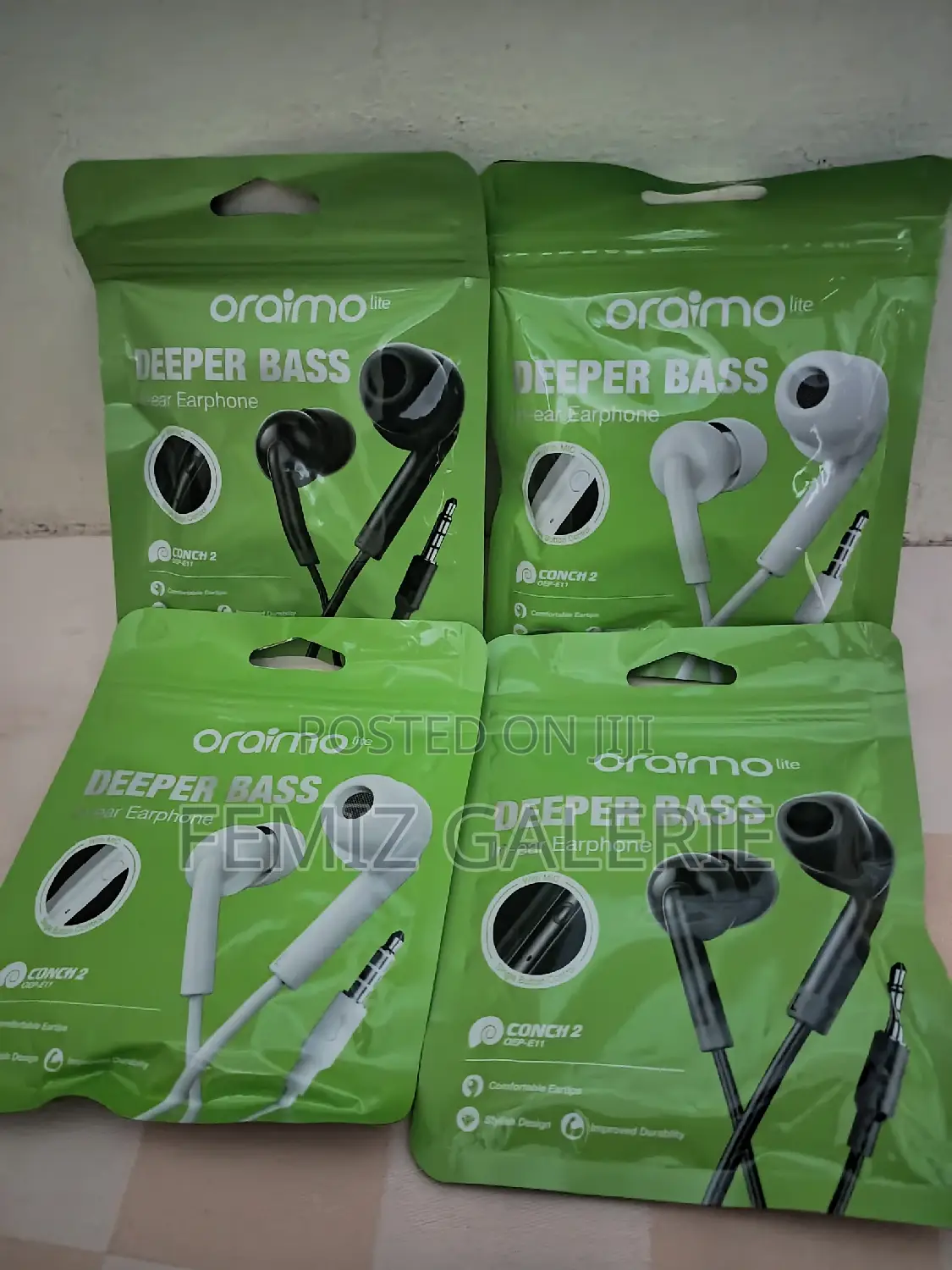 Oraimo Conch 2 Deeper Bass Wired Earphones