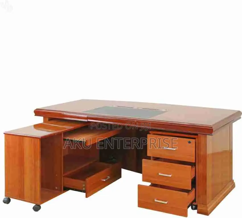 Office, Computer Desk Spacious Office Table Wood