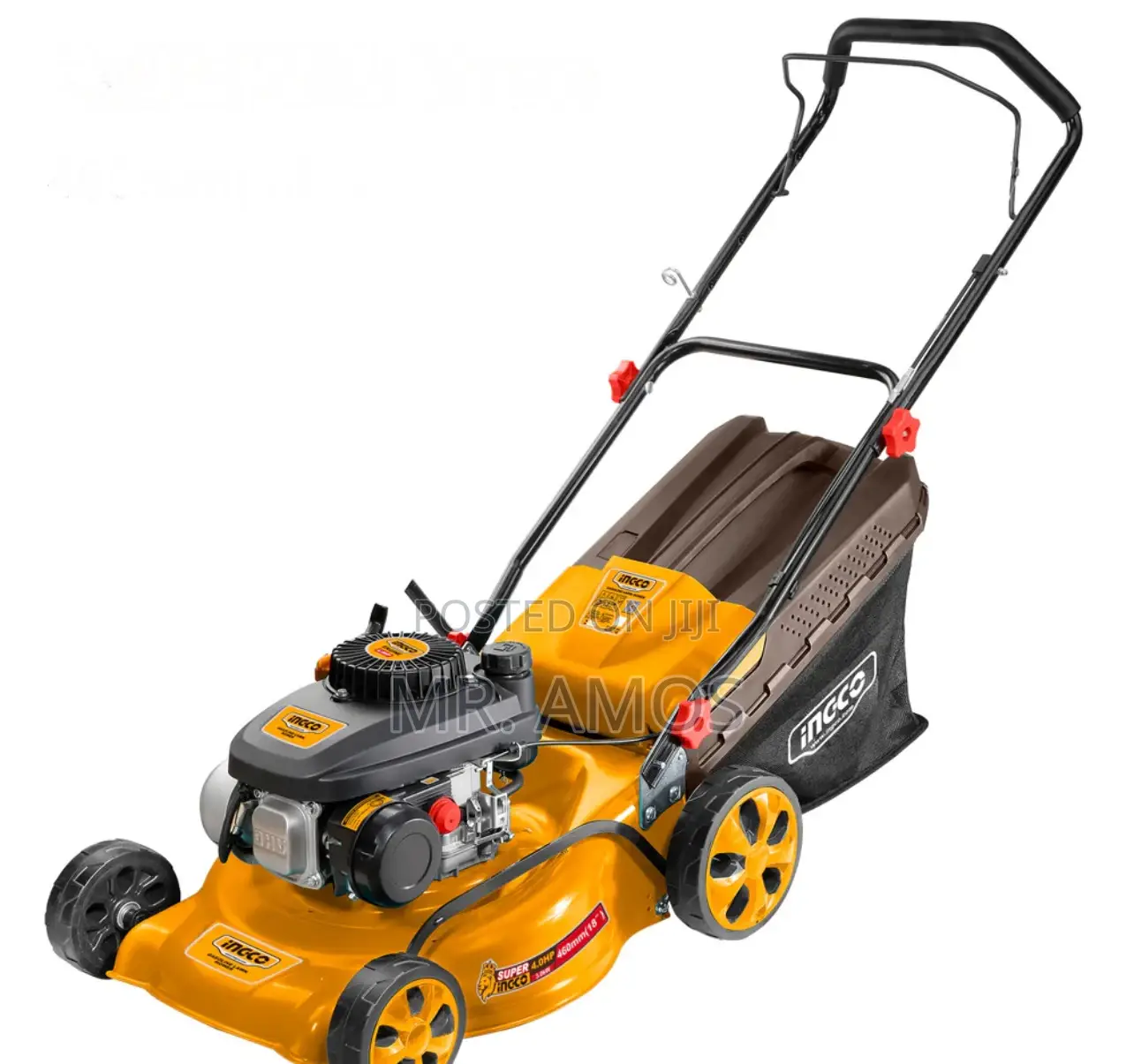 4.8hp 196cc Gasoline Lawn Mower With 60l Catcher -Glm196201